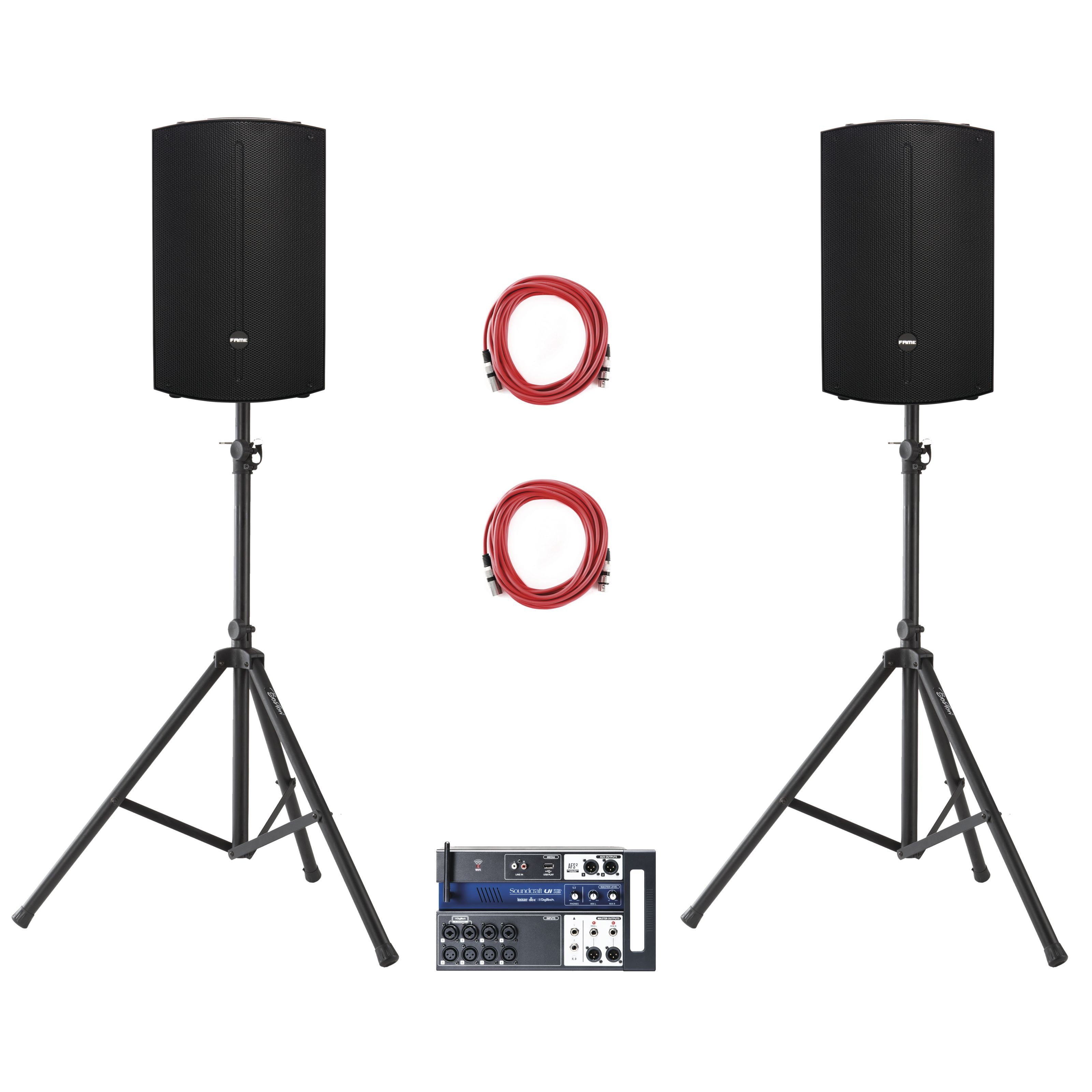 Soundcraft Lautsprechersystem (Ui12 + Discovery 12A DSP Set)