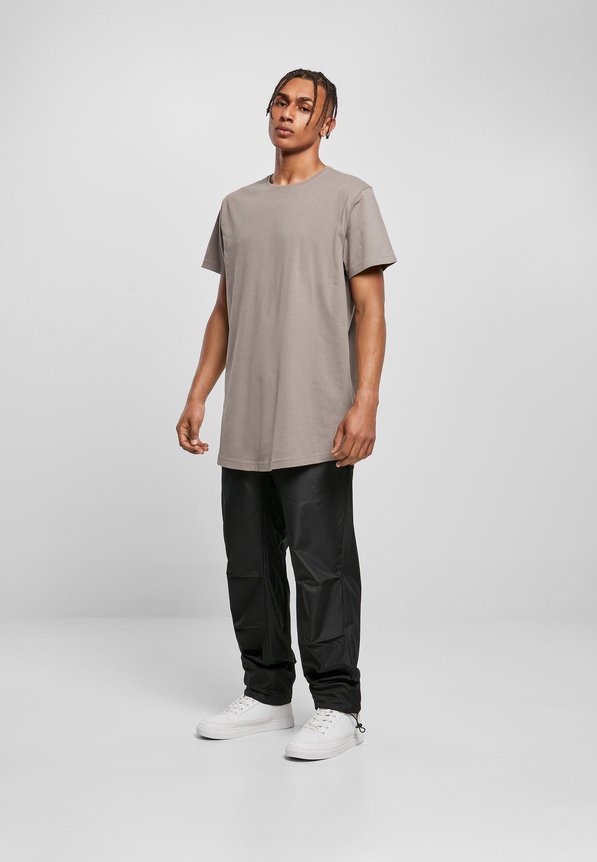 URBAN CLASSICS Herren (1-tlg) Shaped Kurzarmshirt asphalt Long Tee