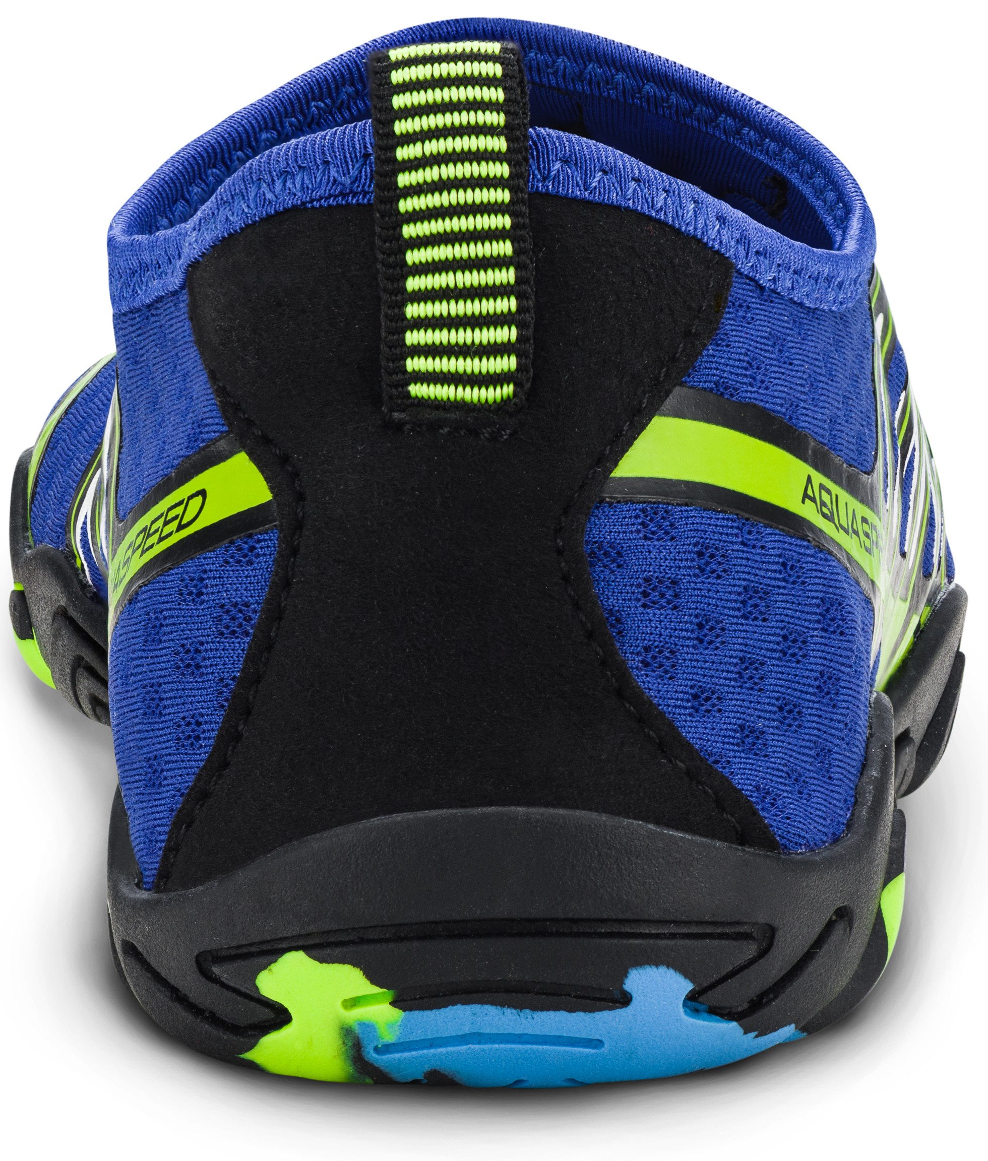 Aqua Speed Gekko Wasserschuhe Gr. 35 – Blau/Grün mit Mikrofaserhandtuch Wasserschuh (Sportliche Freizeitschuhe – rutschfest & alltagstauglich) Schuh für Wasser, Land & Freizeit – ein echter Alleskönner