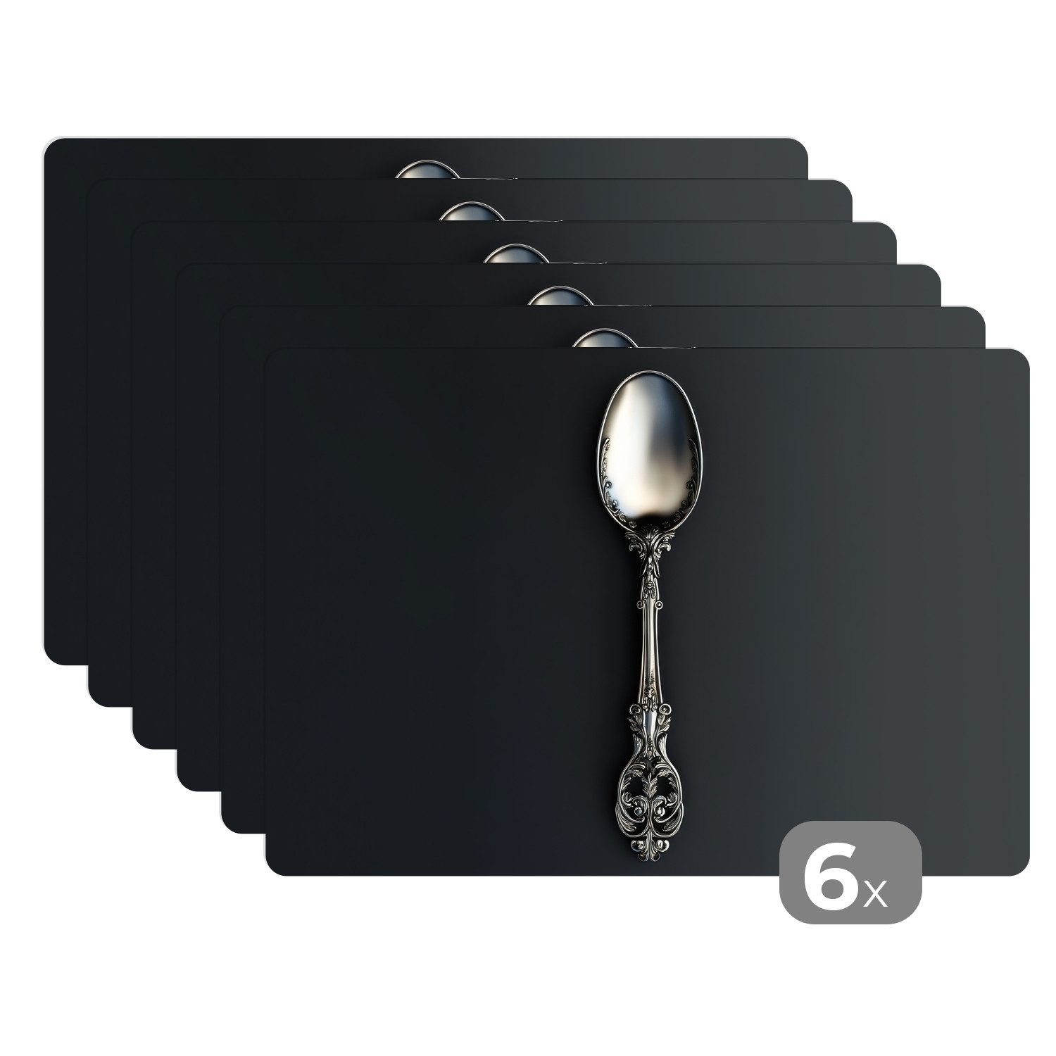 MuchoWow Platzset Löffel - Silber - günstig online kaufen