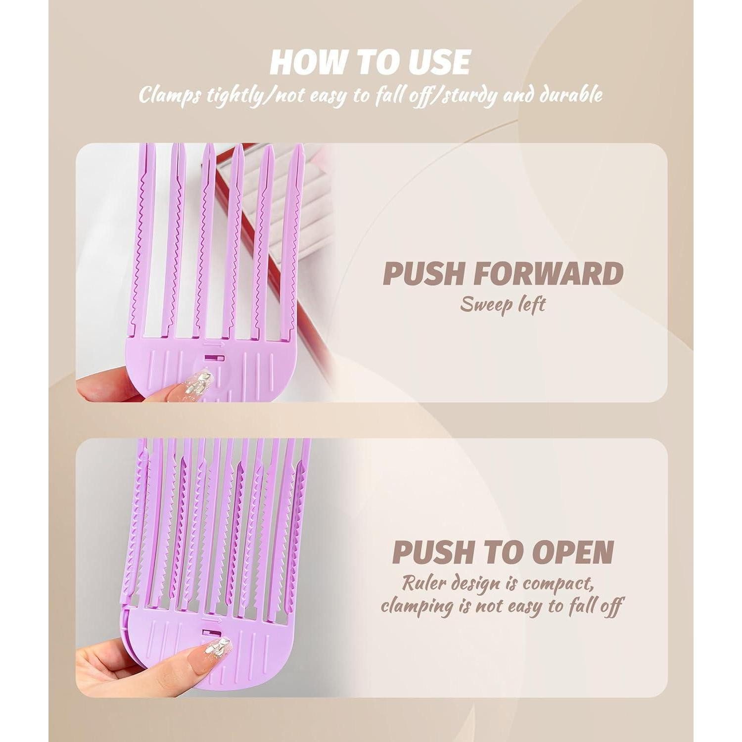 LuxusKollektion Haarklammer Volumen Clips Haare 4 Stück für Pony Haaransatz Haarklammer Haarwurzel