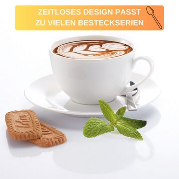 Thiru Kaffeelöffel 4er Set aus rostfreiem Edelstahl 18/10 mit polierter Oberfläche, 4er Set