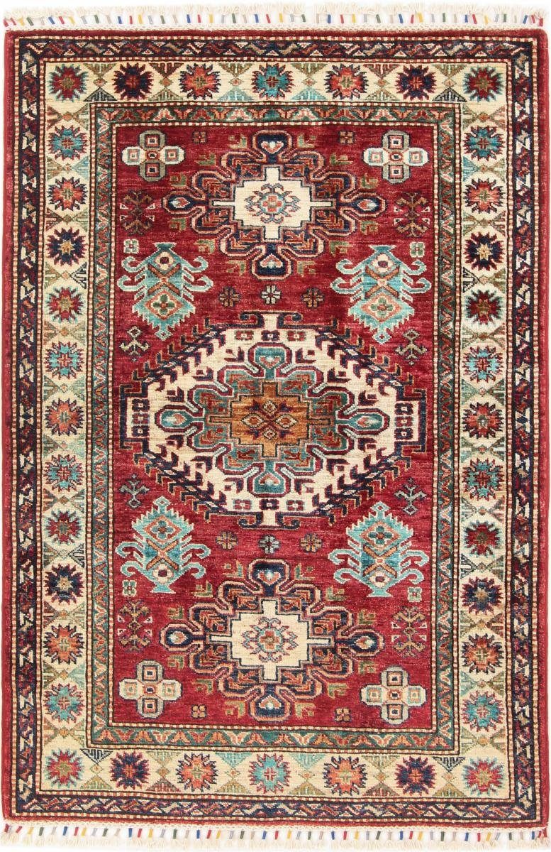 Orientteppich Kazak 105x153 Handgeknüpfter Orientteppich, Nain Trading, rechteckig, Höhe: 5 mm