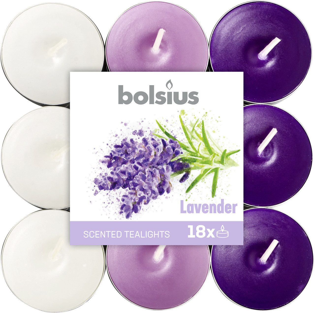 Bolsius Teelicht Bolsius Duftteelichter Mango Ø 3,8 cm, 18er Pack