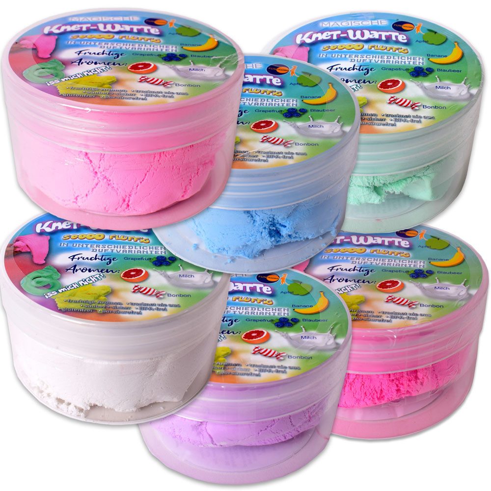Knete 6er Set magische Duftknete leuchtende Farben für kreative Kinder