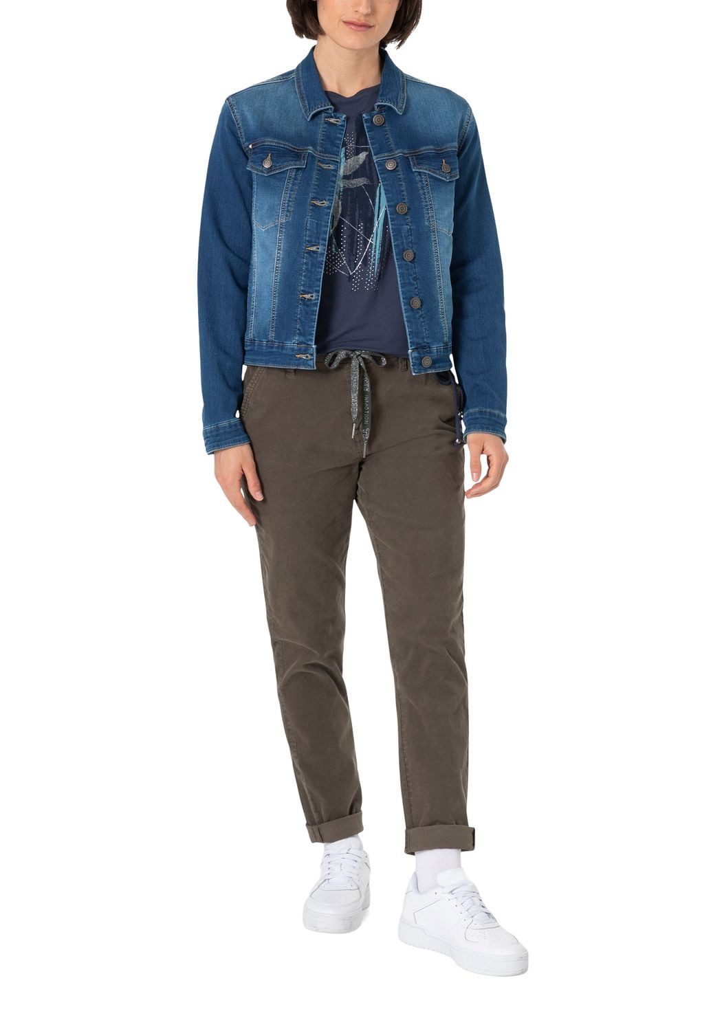 TIMEZONE Outdoorjacke DENIM JACKET mit Stretch