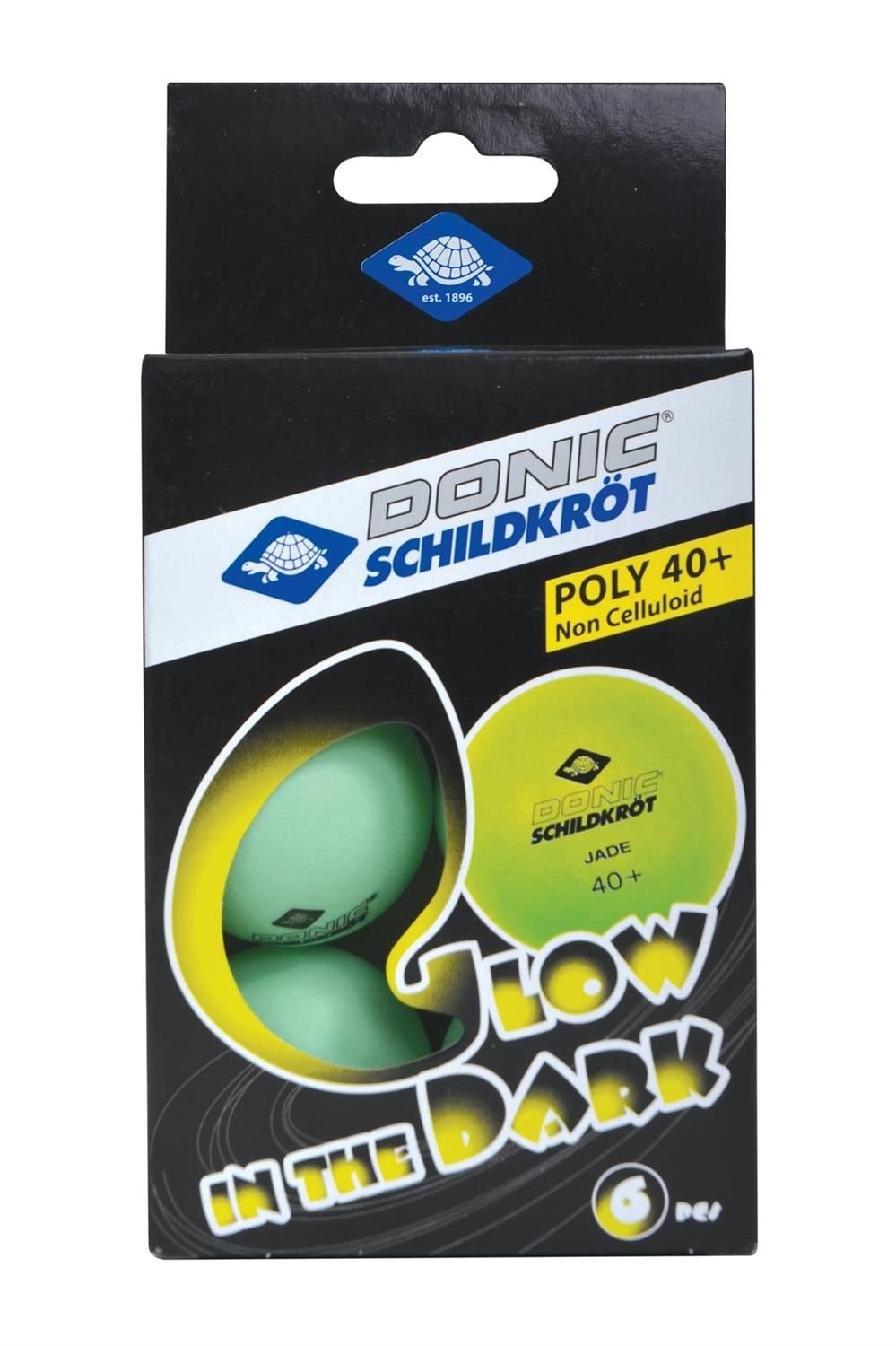 in Tischtennis Glow Donic-Schildkröt dark the Bälle Tischtennisball Balls Ball 6 Tischtennisball Stück,