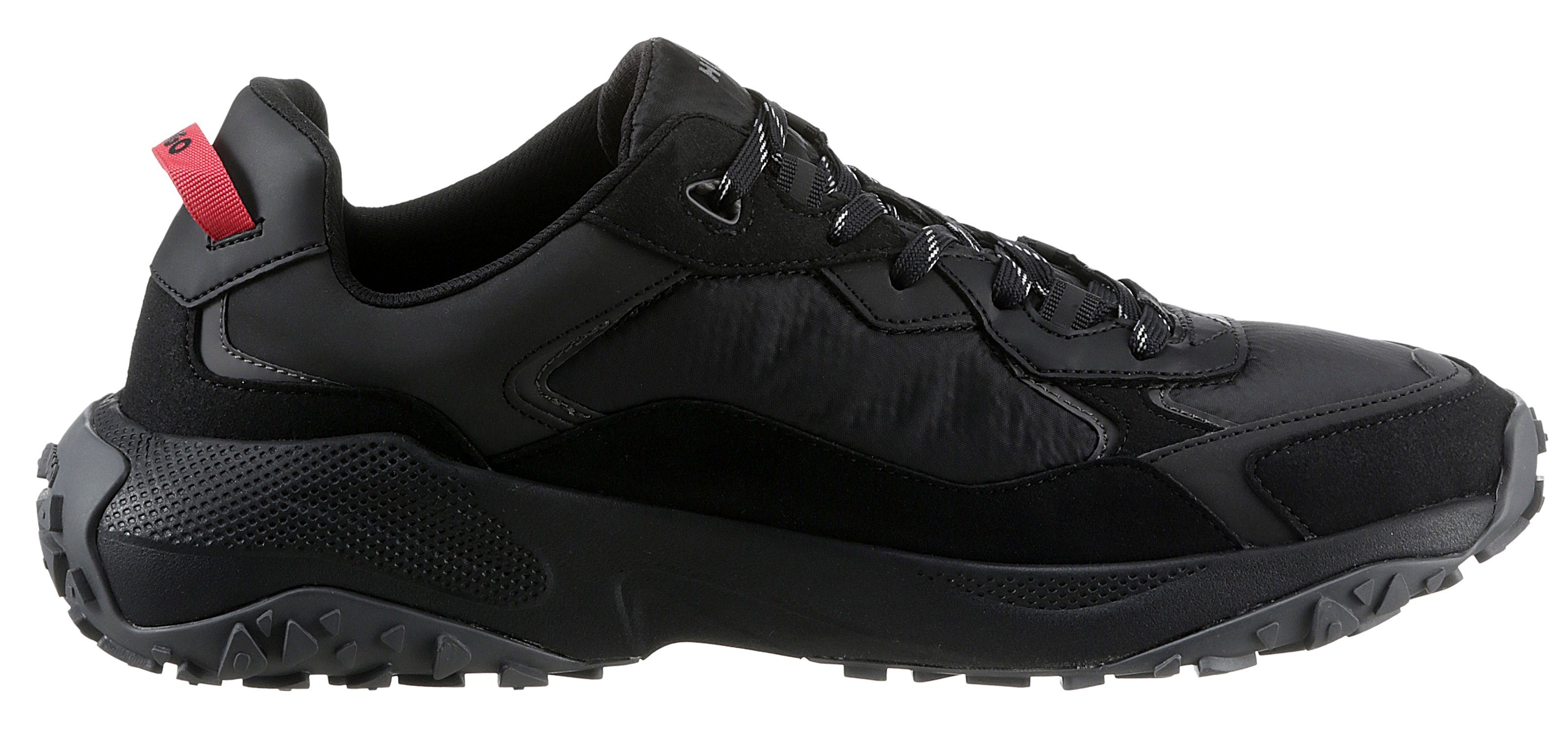 HUGO Laufsohle profilierter Sneaker schwarz mit GO1ST_Runn