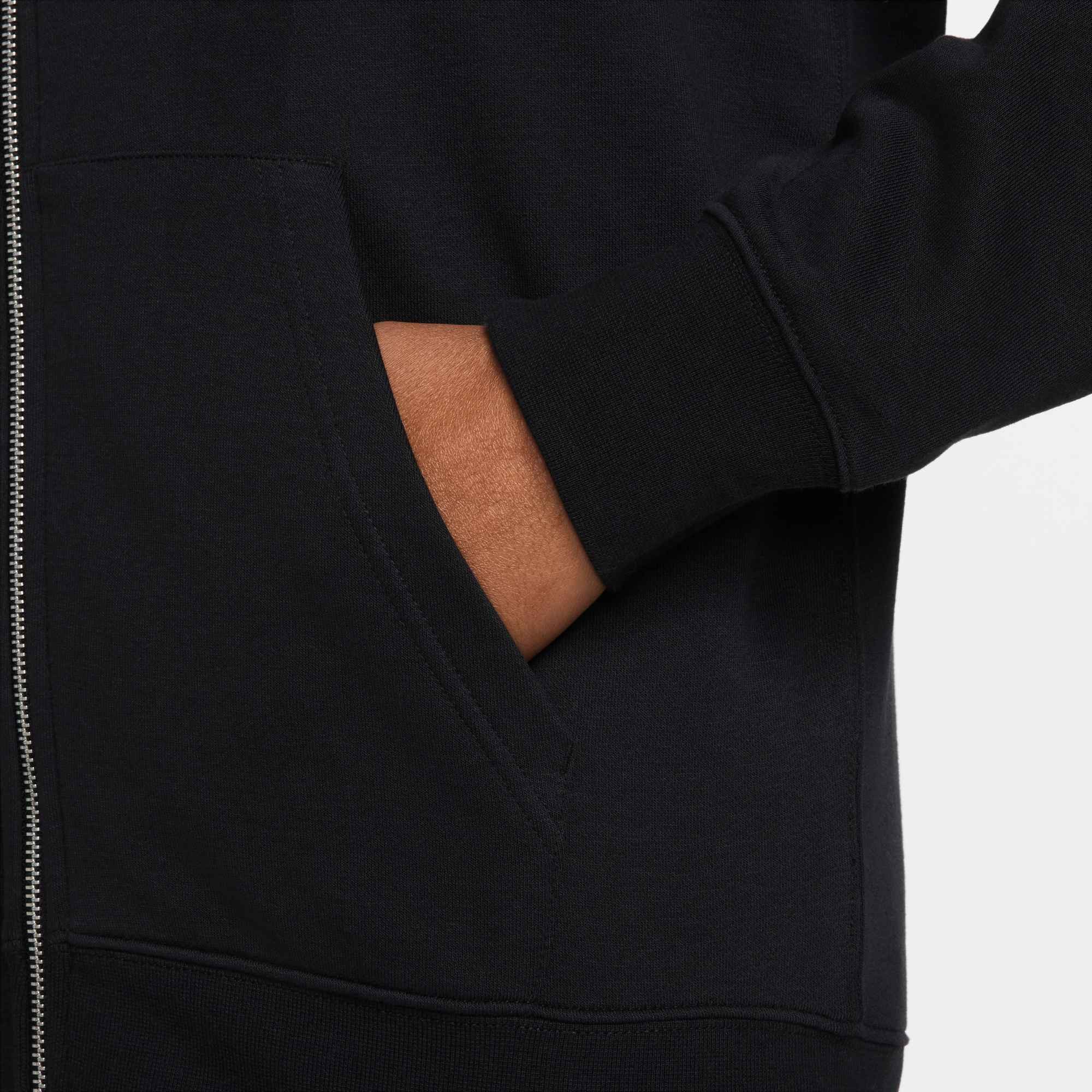 Nike Sportswear Kapuzensweatjacke M NK CLUB FT FZ HOODIE mit Kapuze, Kurzarm-Design, aus Baumwolle und Polyester, normale Länge