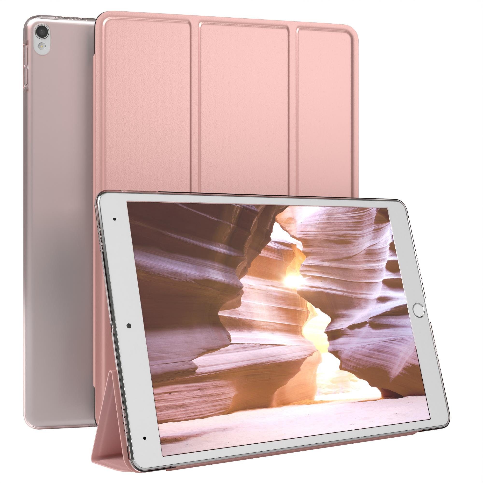 EAZY CASE Tablet-Hülle Smart Case für Apple iPad Pro 10,5" (2017) 10,5 Zoll, Tablet Case Smartcase Hülle mit Sleep Wake Up Funktion Etui Roségold