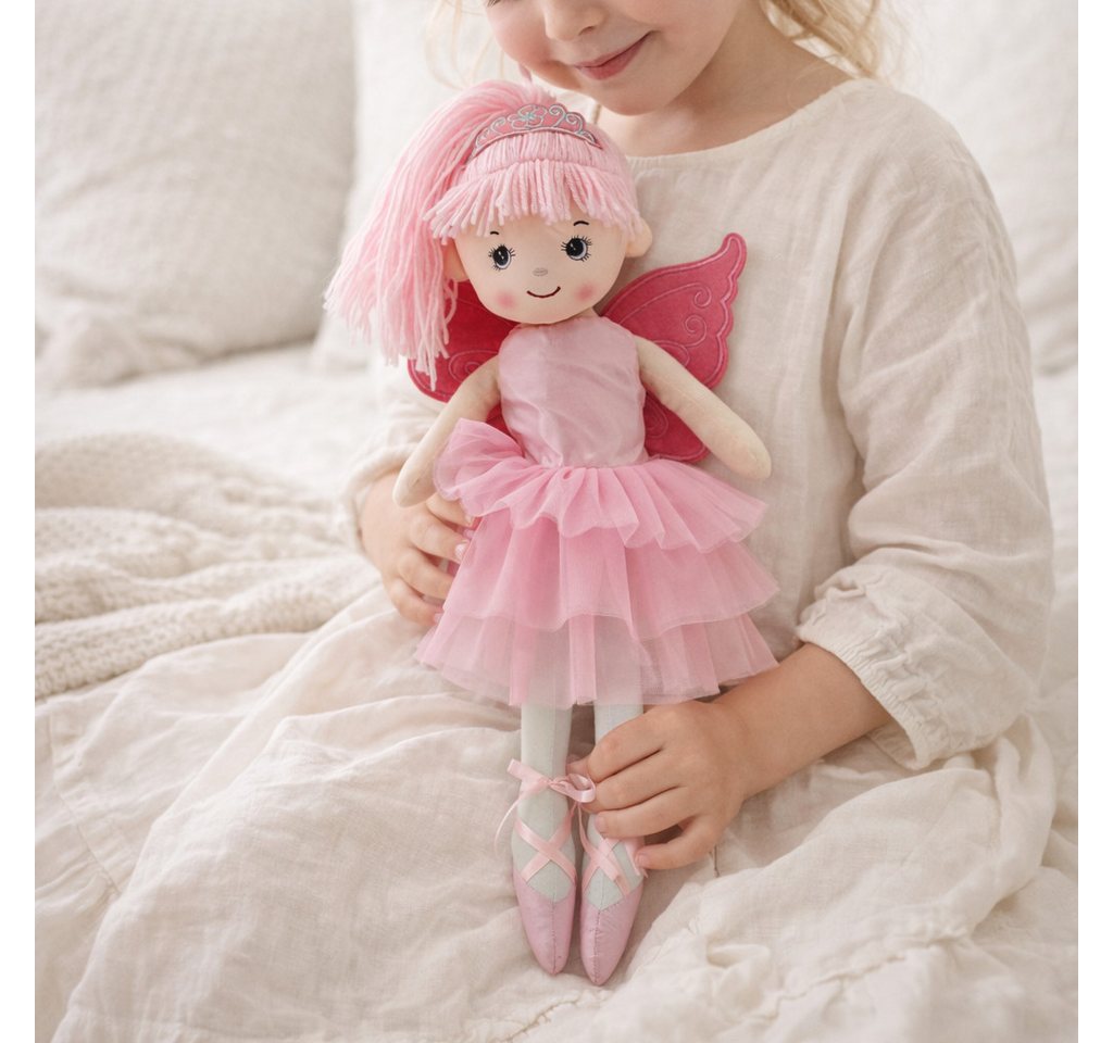 Sweety-Toys Stoffpuppe Sweety Toys 13289 Stoffpuppe Ballerina Fee Prinzessin 50 cm rosa
