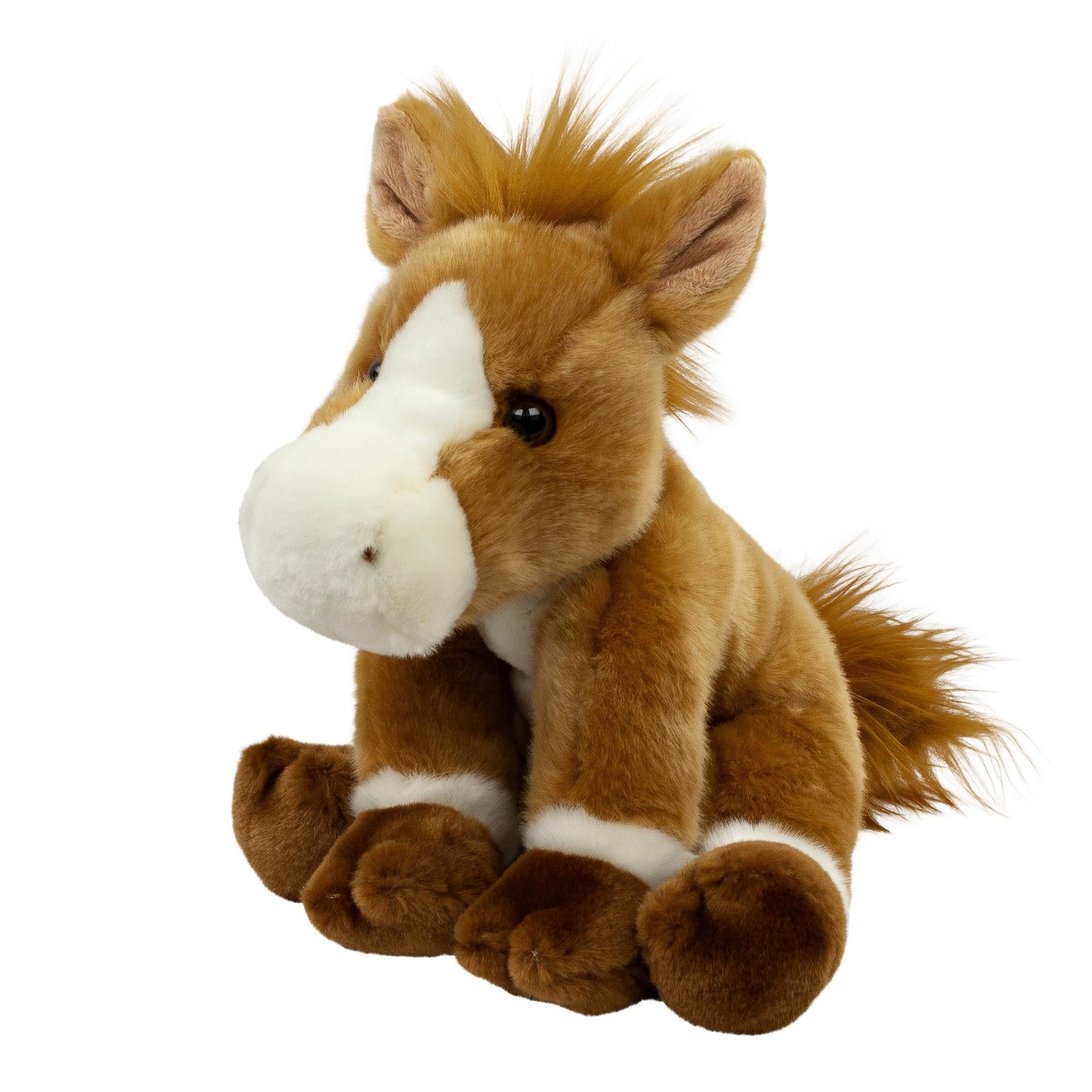Teddys Rothenburg Kuscheltier Pferd 30 cm sitzend beige Plüschpferd