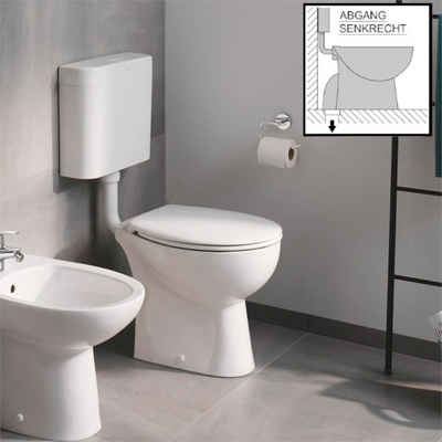 Grohe Tiefspül-WC »Bau Keramik«, bodenstehend, Abgang senkrecht, spülrandlos