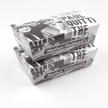 Einwegschale 50 Stück Fastfoodboxen Mother Hubbert's (Größe L), (178×100×55 mm), Fingerfood-Box Snack Box Foodbox Snackschale Pommes Schale Pappe