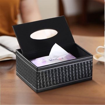 Gontence Papiertuchbox Multifunktionale Quadratische Taschentuchbox, 3 Divisionen für Haus
