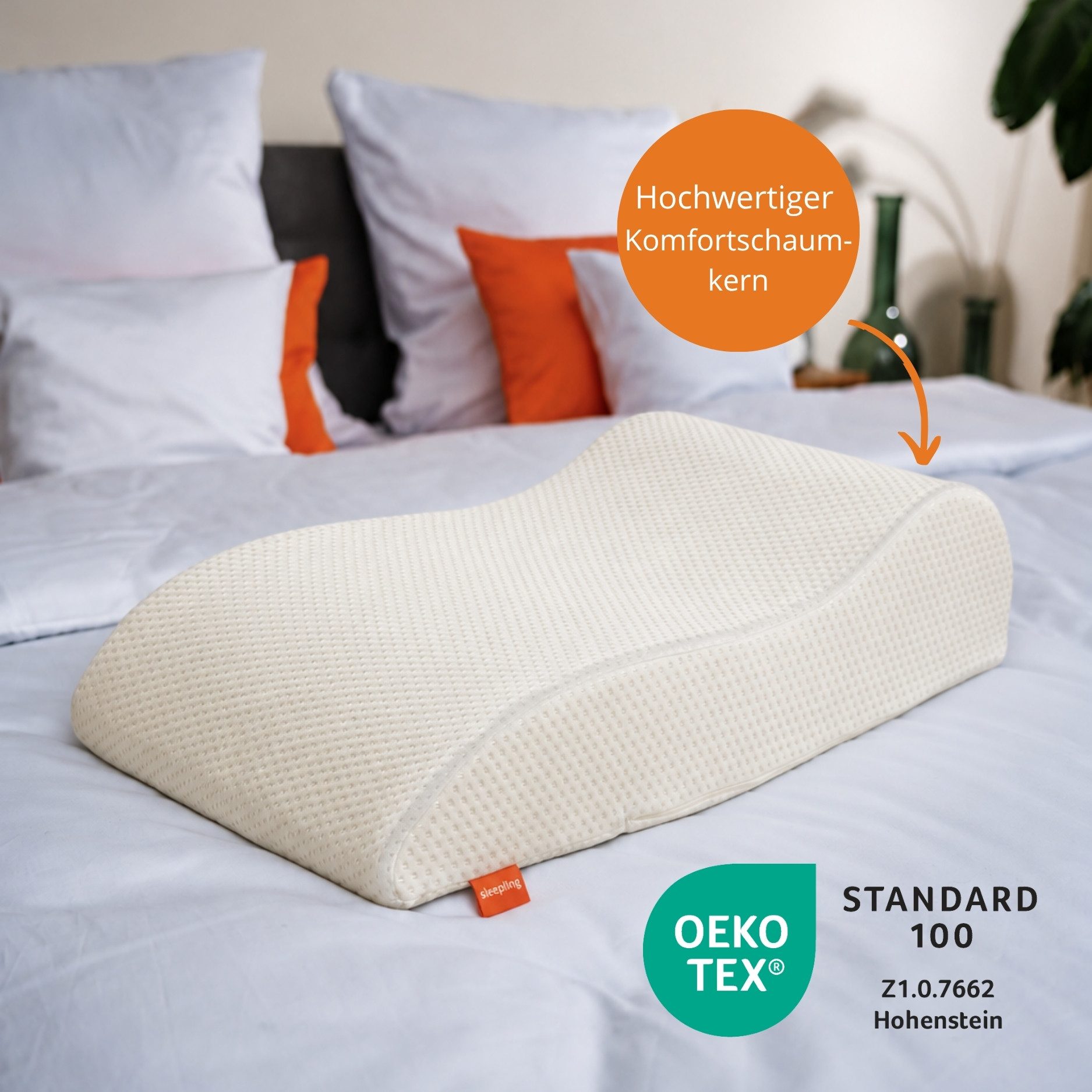 sleepling Venenkissen für Bett und Sofa, Lagerungskissen, für optimale und druckstellenfreie Hochlagerung der Beine – Bild 4 von 5