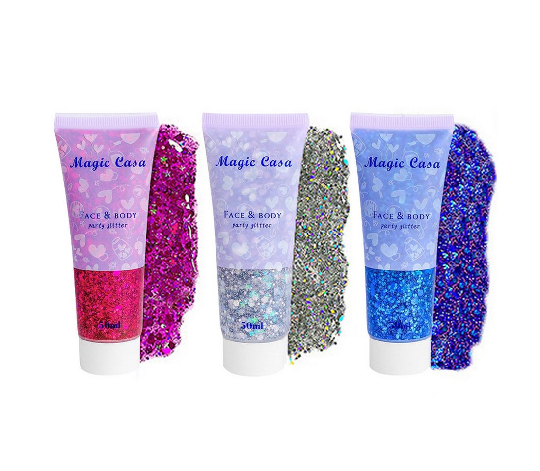 DEBAIJIA Theaterschminke Holographic chunky Glitter Gel