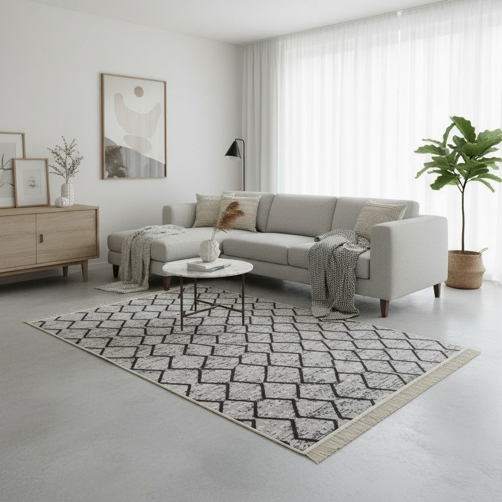 Jimri Teppich Kelim Teppich Wohnzimmer Schlafzimmer Küche, Badezimmer Läufer Flur, Rechteckig, Wendeteppich
