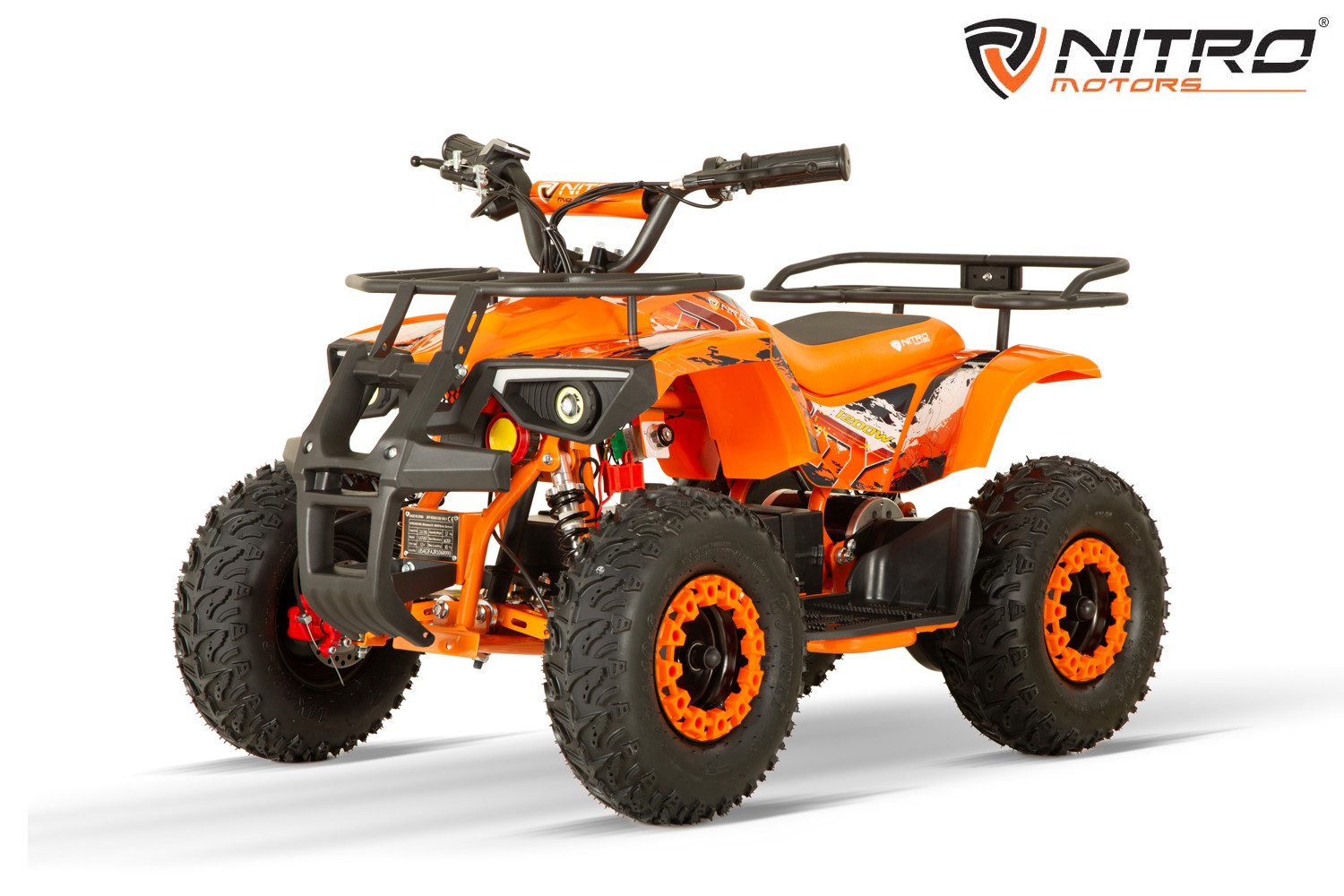 Nitro Motors E-Quad 1200W Eco mini Kinder Quad Dusty BTF profile XL, 1200,00 W, 25 km/h, Euro 0, 14x4.10-6 BTF profile XL Reifen