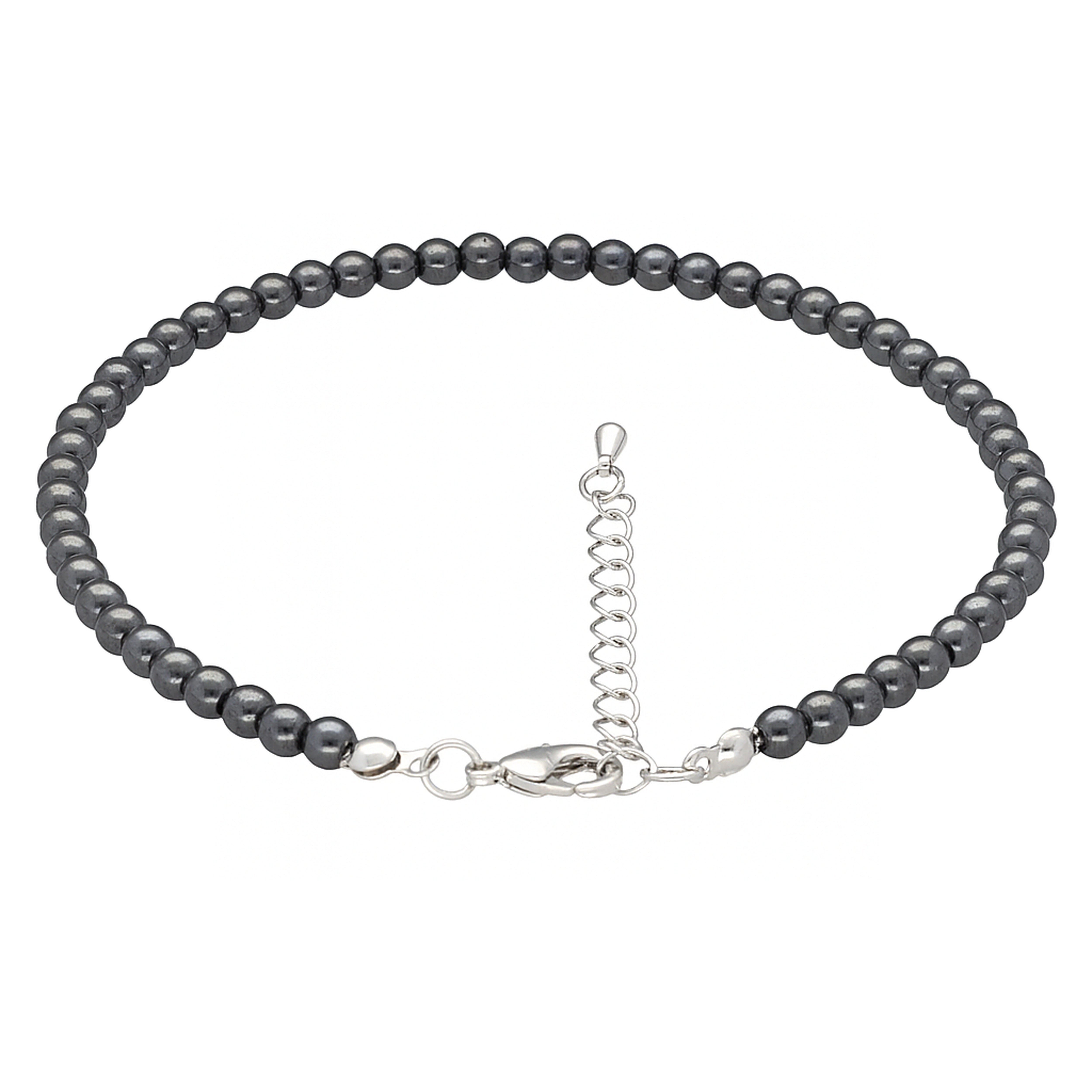 Lebensquelle Plus Fußkette mit Anhänger Hämatit Fußkettchen, 4mm