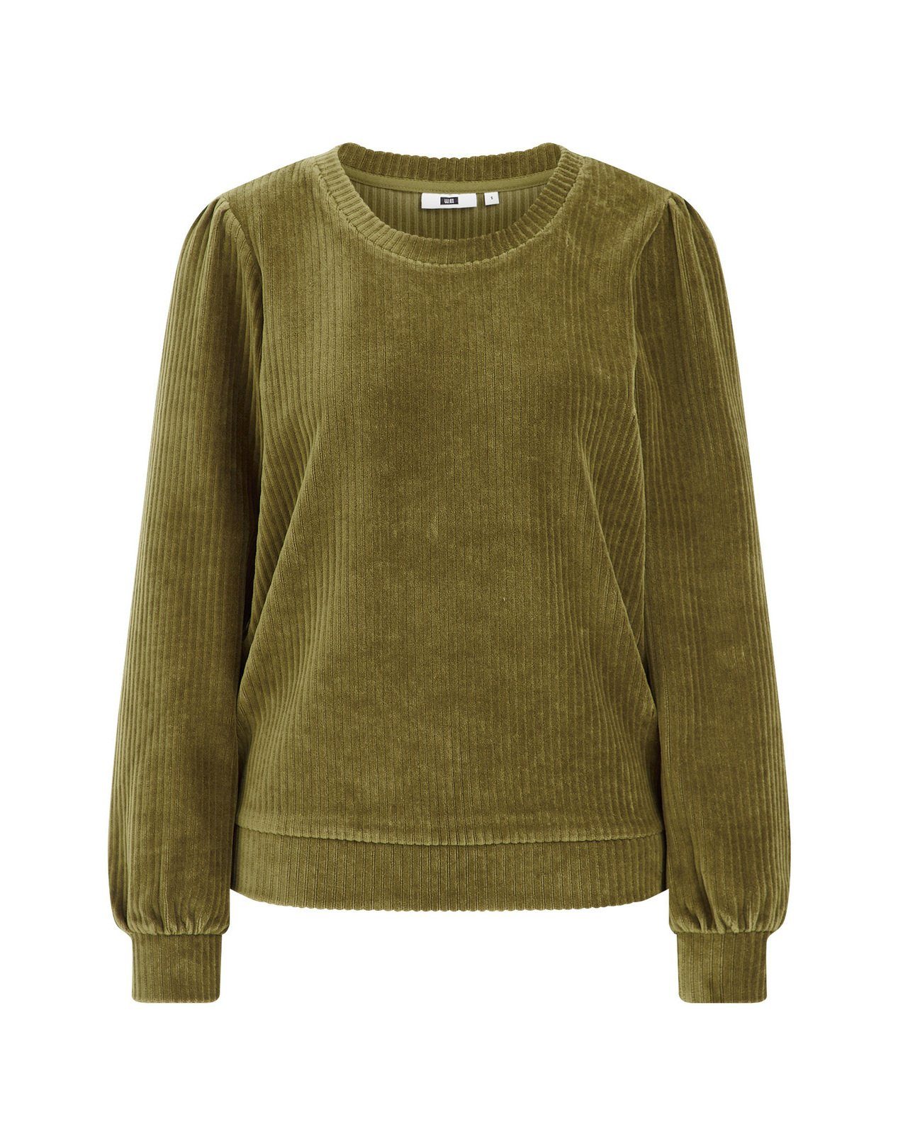 WE (1-tlg) Sweatshirt Olivgrün Fashion