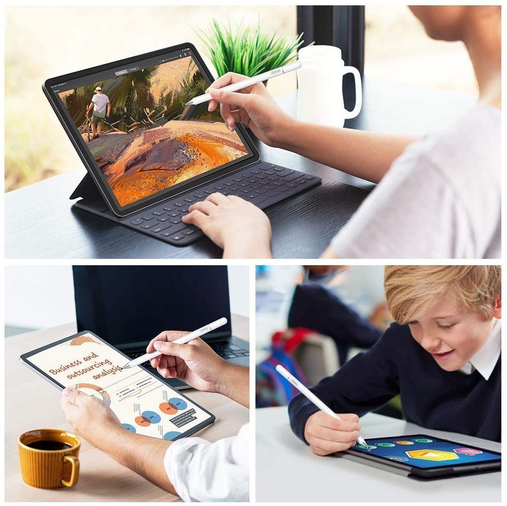 Stift und Tablet mit OLED-Touchscreens LED- Eingabestift weiß Pen JOYROOM kompatibel