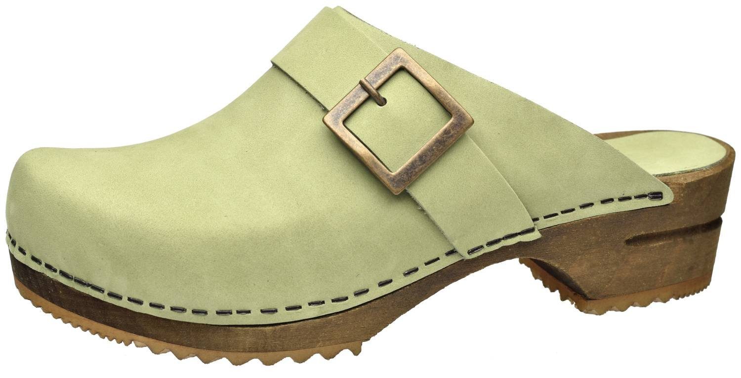 Sanita Wood Urban Green Clog