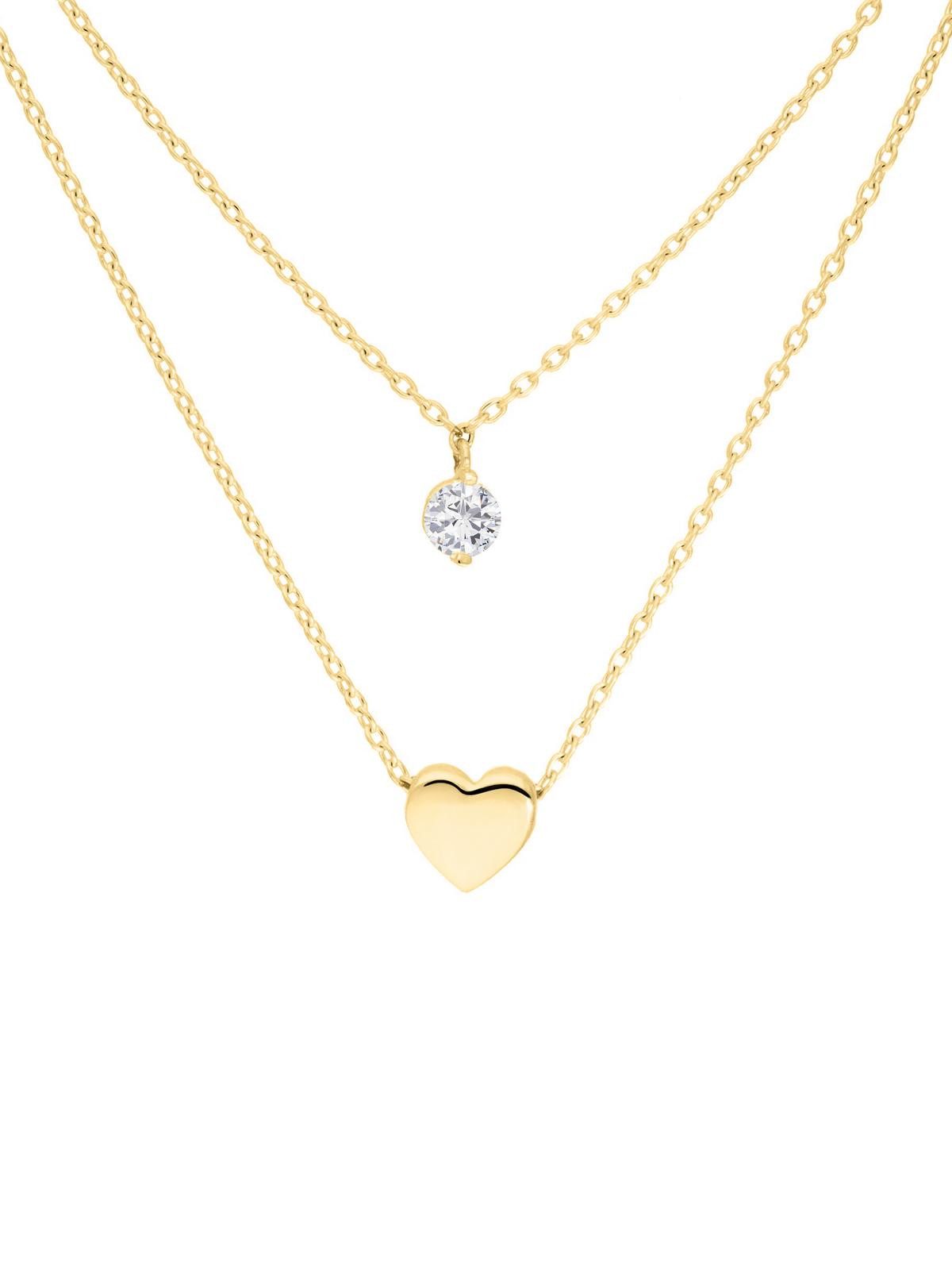 My Gold Kette mit Anhänger Damen Gold 375 mit Zirkonia (Set, 1-tlg., inkl. Schmuckbox), Geschenke