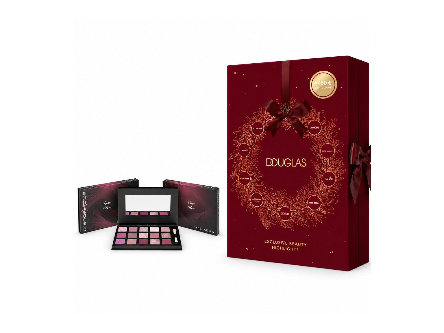 Douglas Adventskalender Exclusive Beauty Highlights 2026 – 24 Produkte + Lidschatten