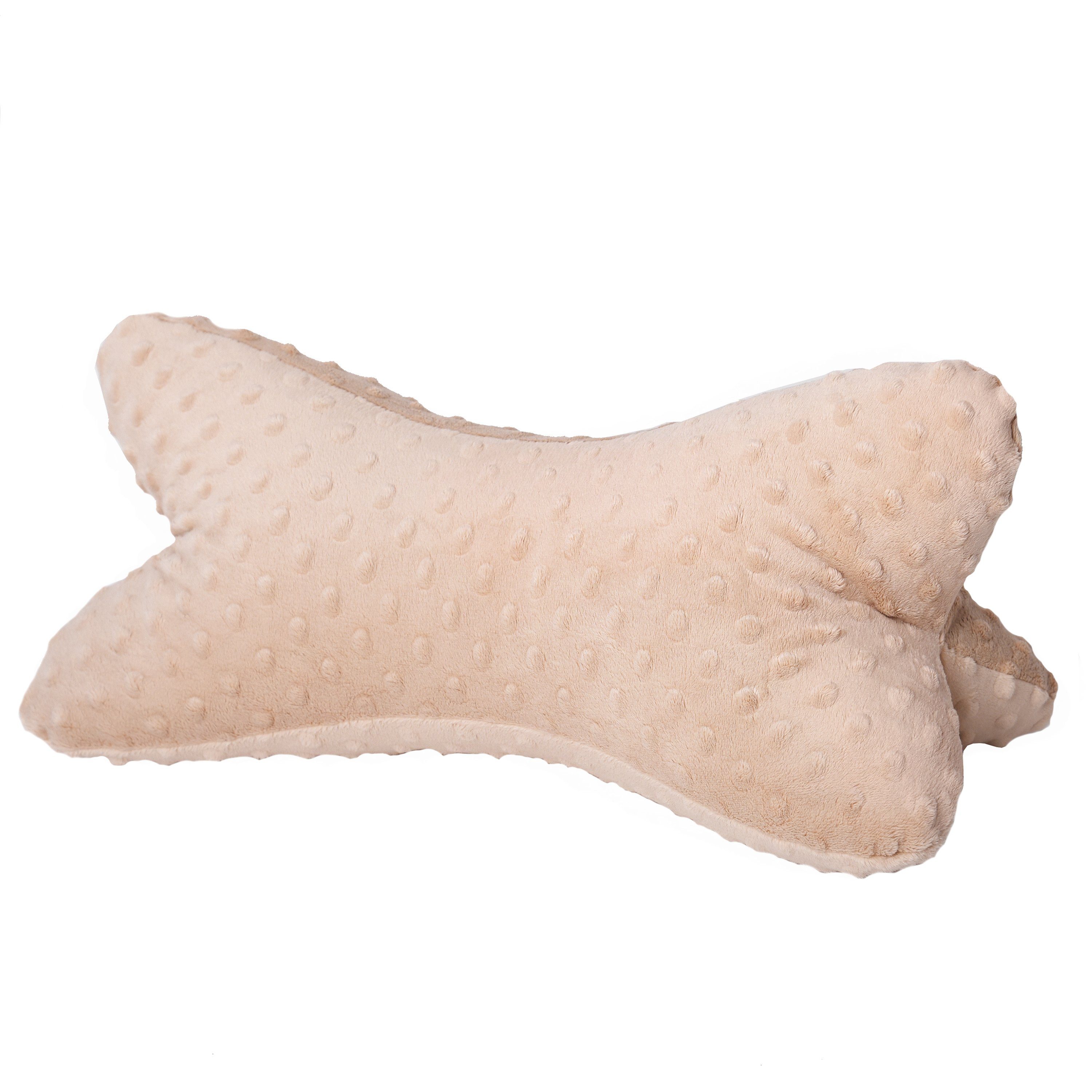 Nackenkissen Dr. Berger Leseknochen Minky Sandbeige 40 x 18 cm