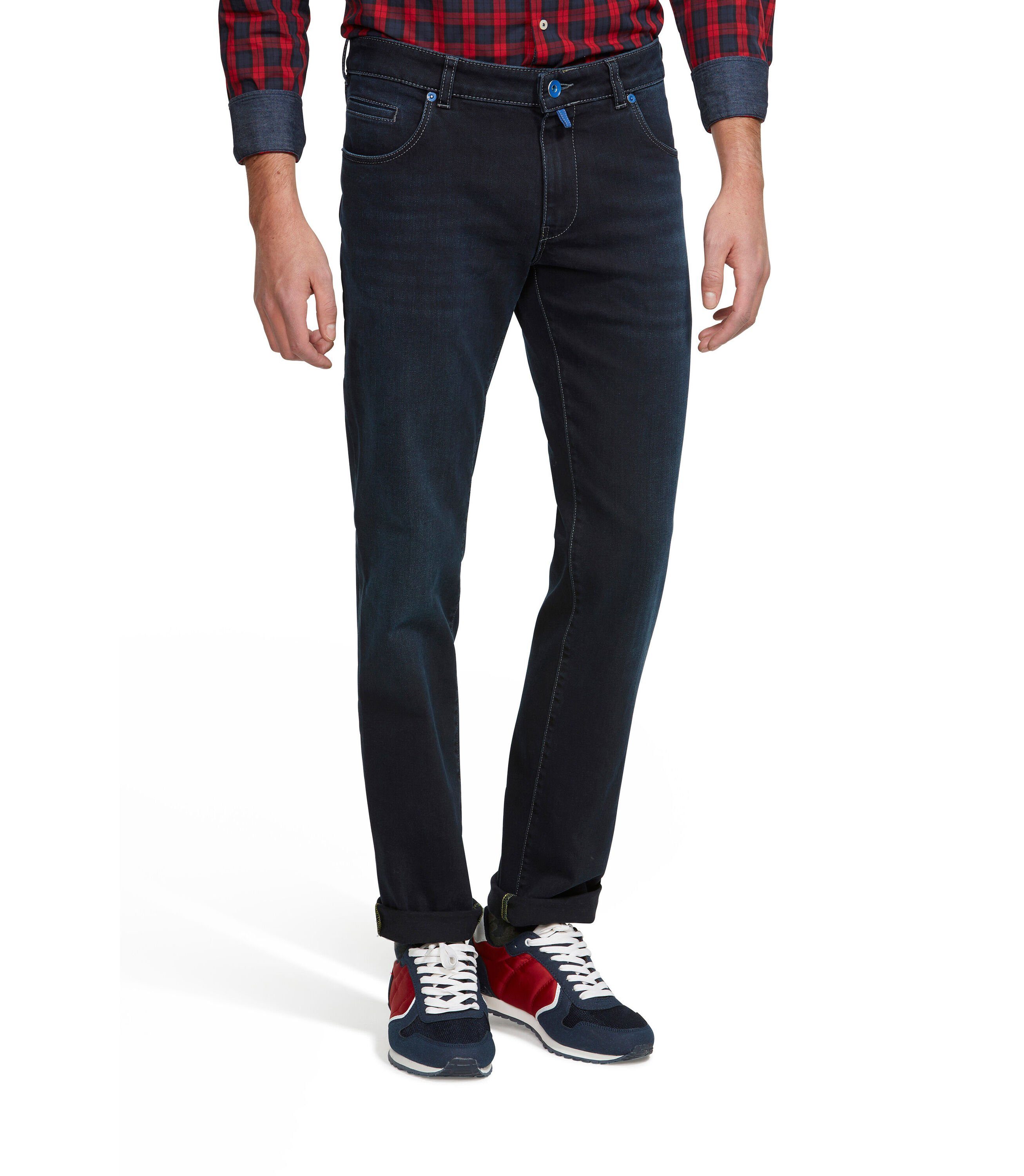 MEYER Regular-fit-Jeans M5 Regular Fit Jeans 6209 im Five Pocket Style dunkelblau