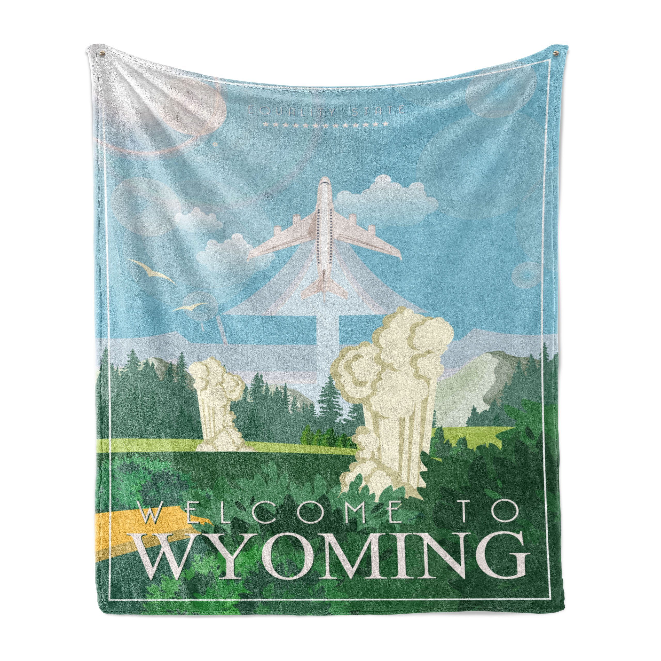 Abakuhaus, Innen- Außenbereich, Wohndecke Reisen Plüsch Gleichheit Gemütlicher Wyoming für und den Staat