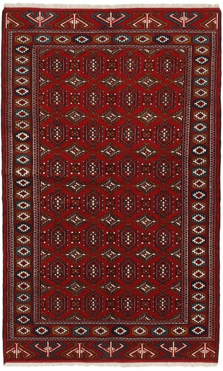 Orientteppich Turkaman 154x249 Handgeknüpfter Orientteppich / Perserteppich, Nain Trading, rechteckig, Höhe: 6 mm