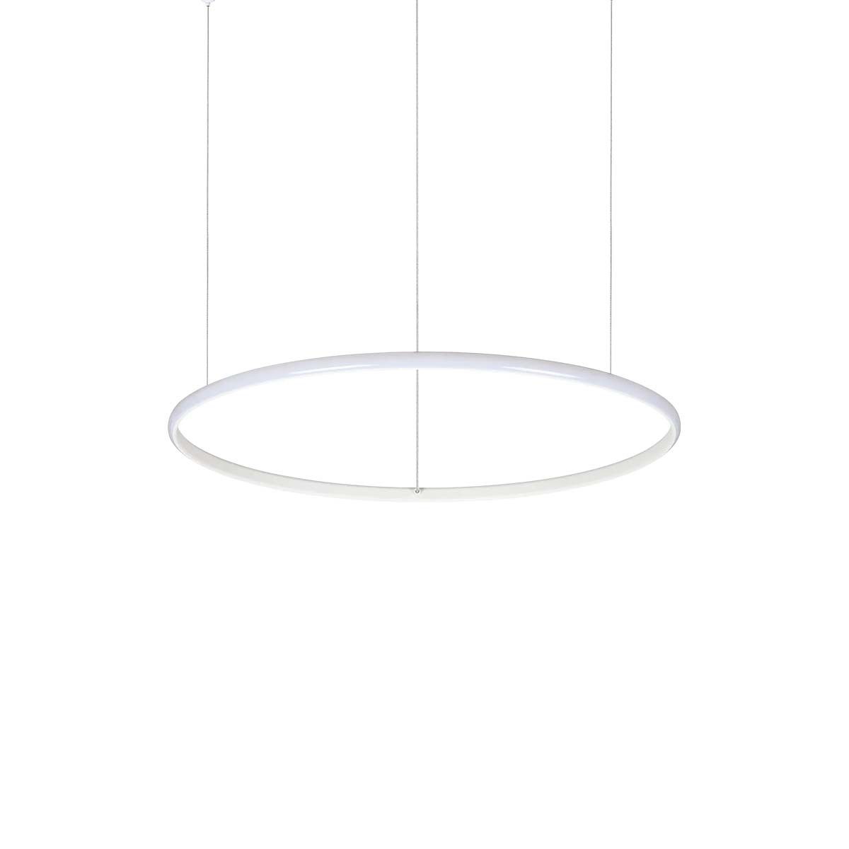 Ideal Lux Pendelleuchte Ideal Lux Hulahoop SP Pendelleuchte, Ø: 61 cm, LED fest integriert, Extra-Warmweiß, Hängeleuchte