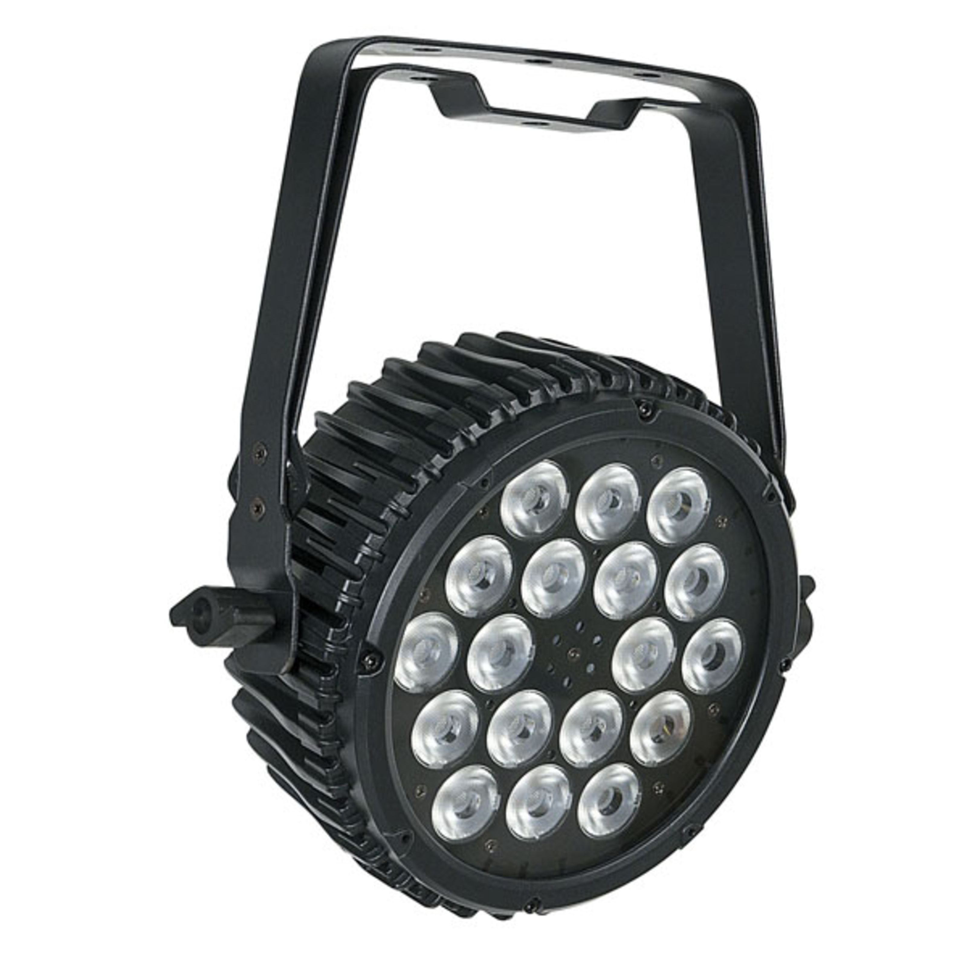 Show tec LED Discolicht, Compact Par 18 MKII Black 18 x 3W RGB-in-1 LED - LED PAR Scheinwerfer
