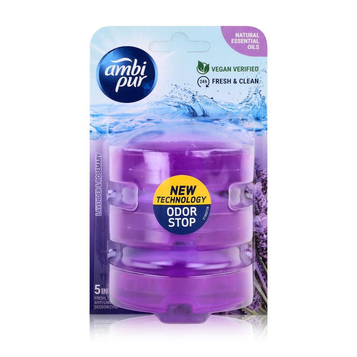 WC-Duftspüler Ambi Pur WC-Frische Lavender & Rosemary Nachfüller 3x55ml (1er Pack)