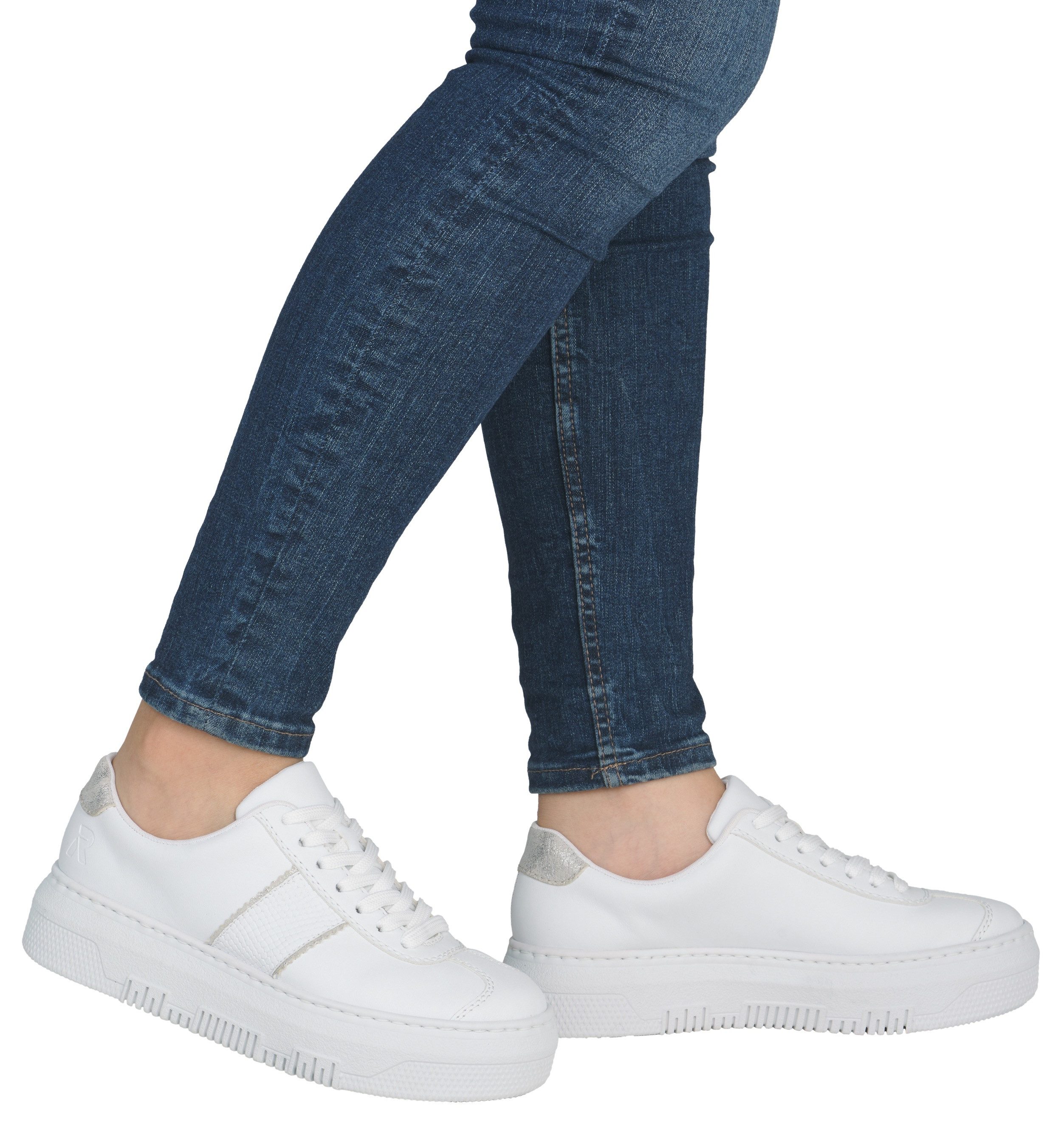 Rieker Plateausneaker, Schnürschuh, Halbschuh, Freizeitschuh mit gepolstert günstig online kaufen