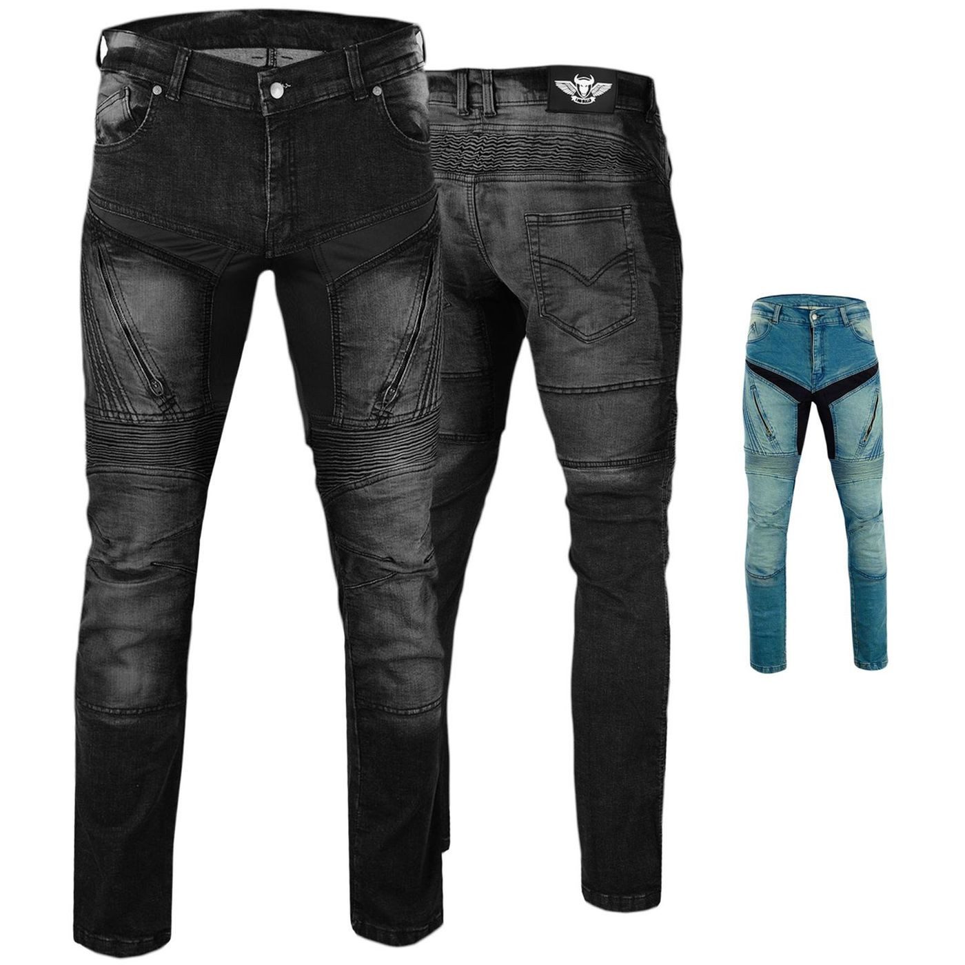 BULLDT Motorradhose JEANS-011 BULLDT Herren Motorradhose Jeans Protektoren