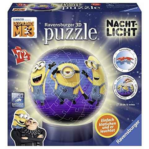 3D-Puzzle 11817 Nachtlicht Minions Despicable Me 3 3D, 72 Puzzleteile, 3D Puzzle