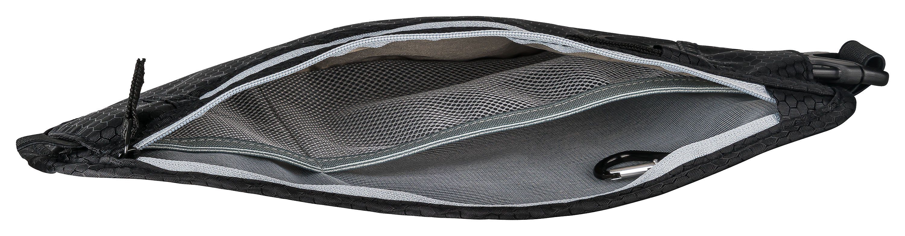 SAO ROQUE Bauchtasche Damen Herren Bauchtasche, RFID Blocker Gürteltasche, flach, Vegan, ultraflach, schweiß- und wasserfest, ultraleicht