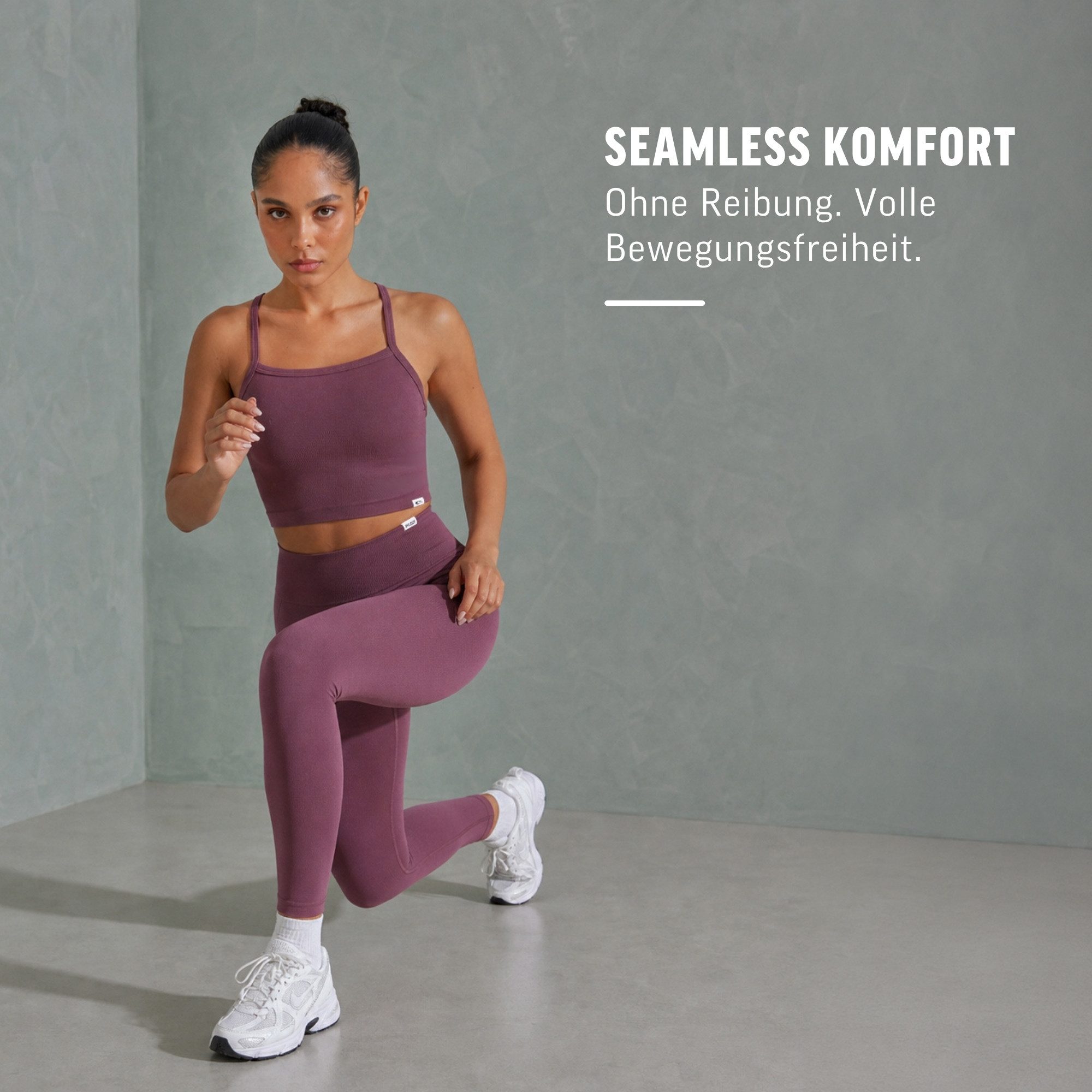 Smilodox Leggings Vonda, Scrunch Sporthose Damen, Shaped Fit, Seamless, Gym & Yoga V-Shape Bund, Seamless, Booty Shape, Push Effect, Squatproof