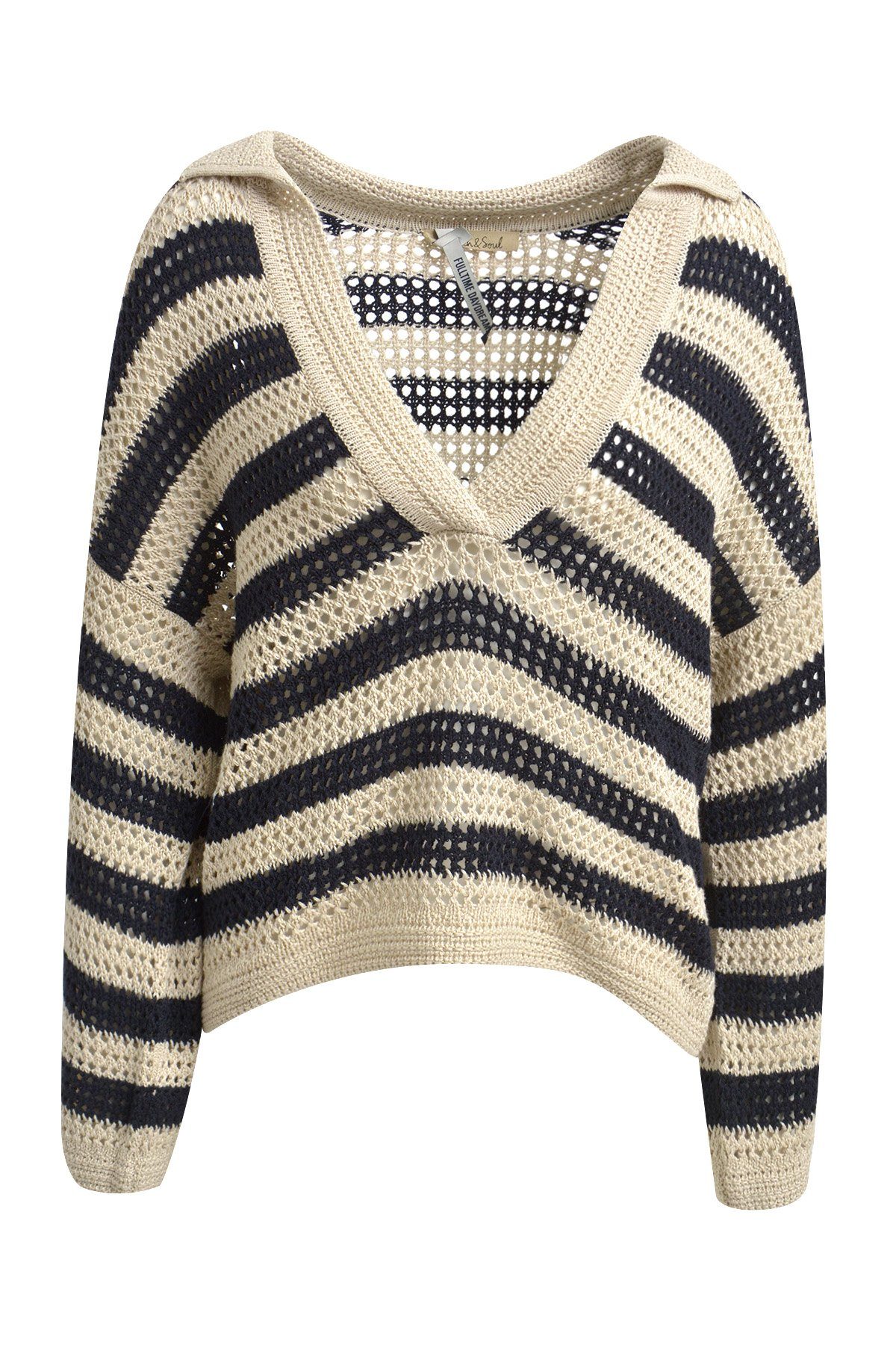Smith&Soul / Damen-Sweat / STRIPED HALF SLV PULLOVER