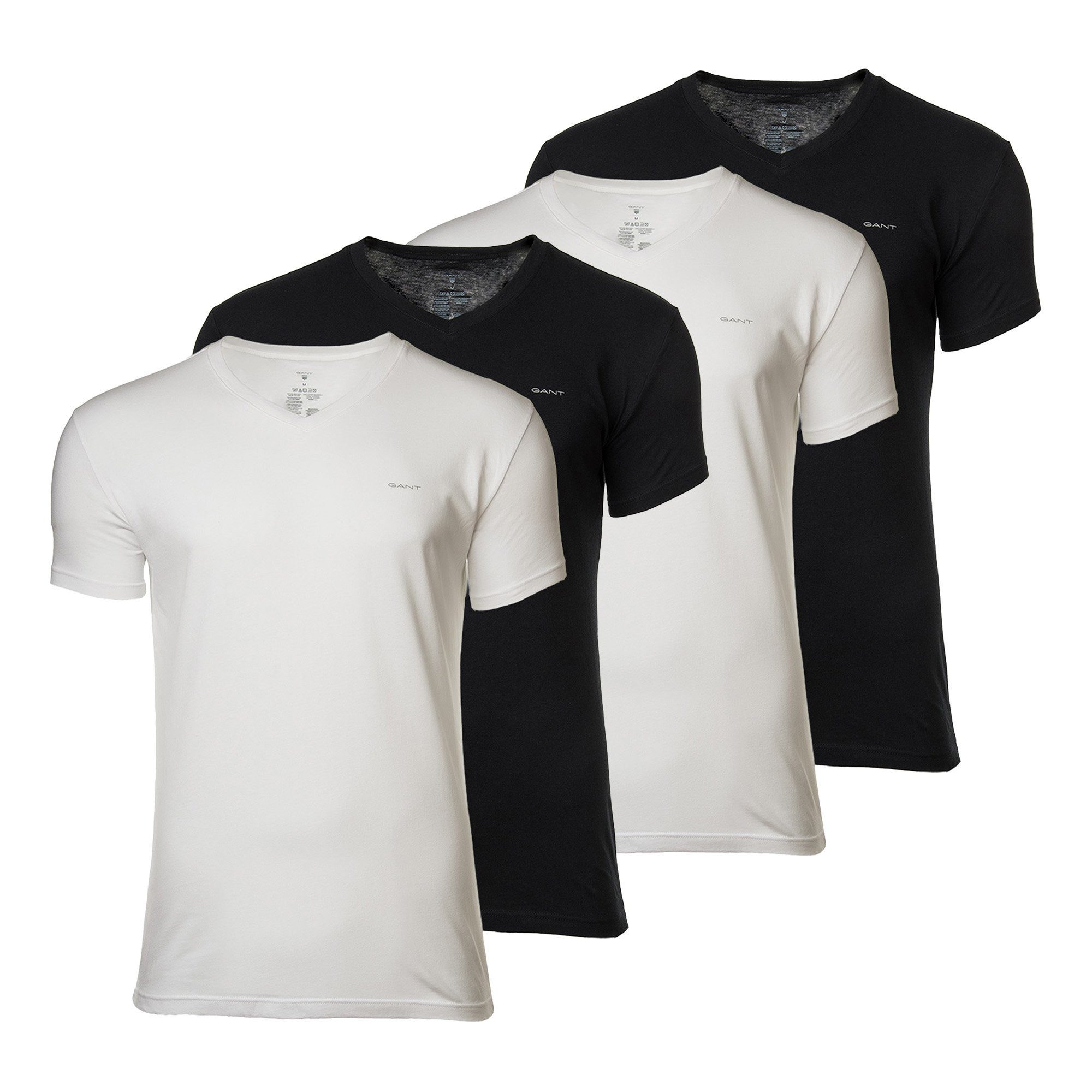 T-Shirt Herren T-Shirt 4er Pack Baumwolle
