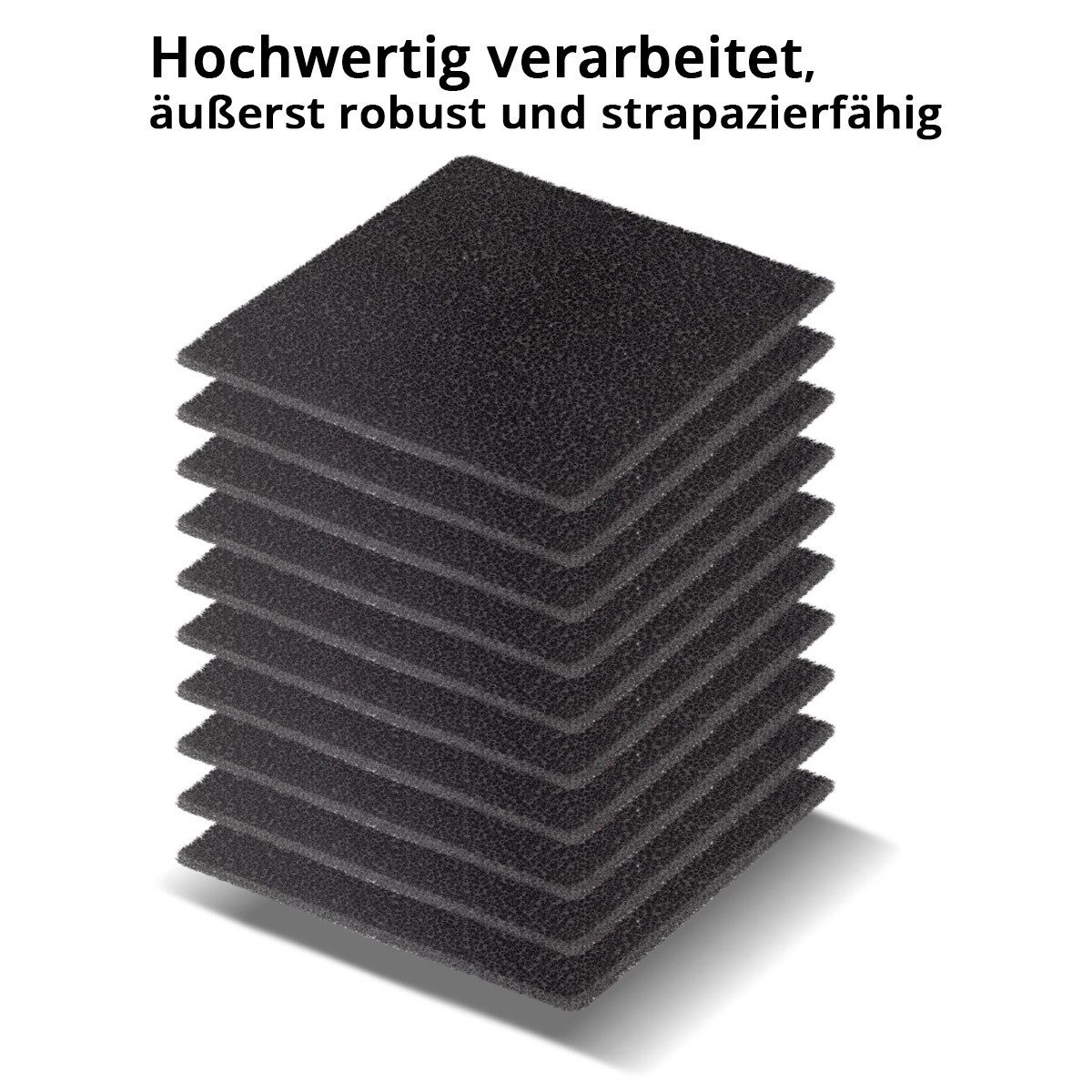 STAHLWERK Absauganlage Aktivkohlefilter Vorderseite 10er Set