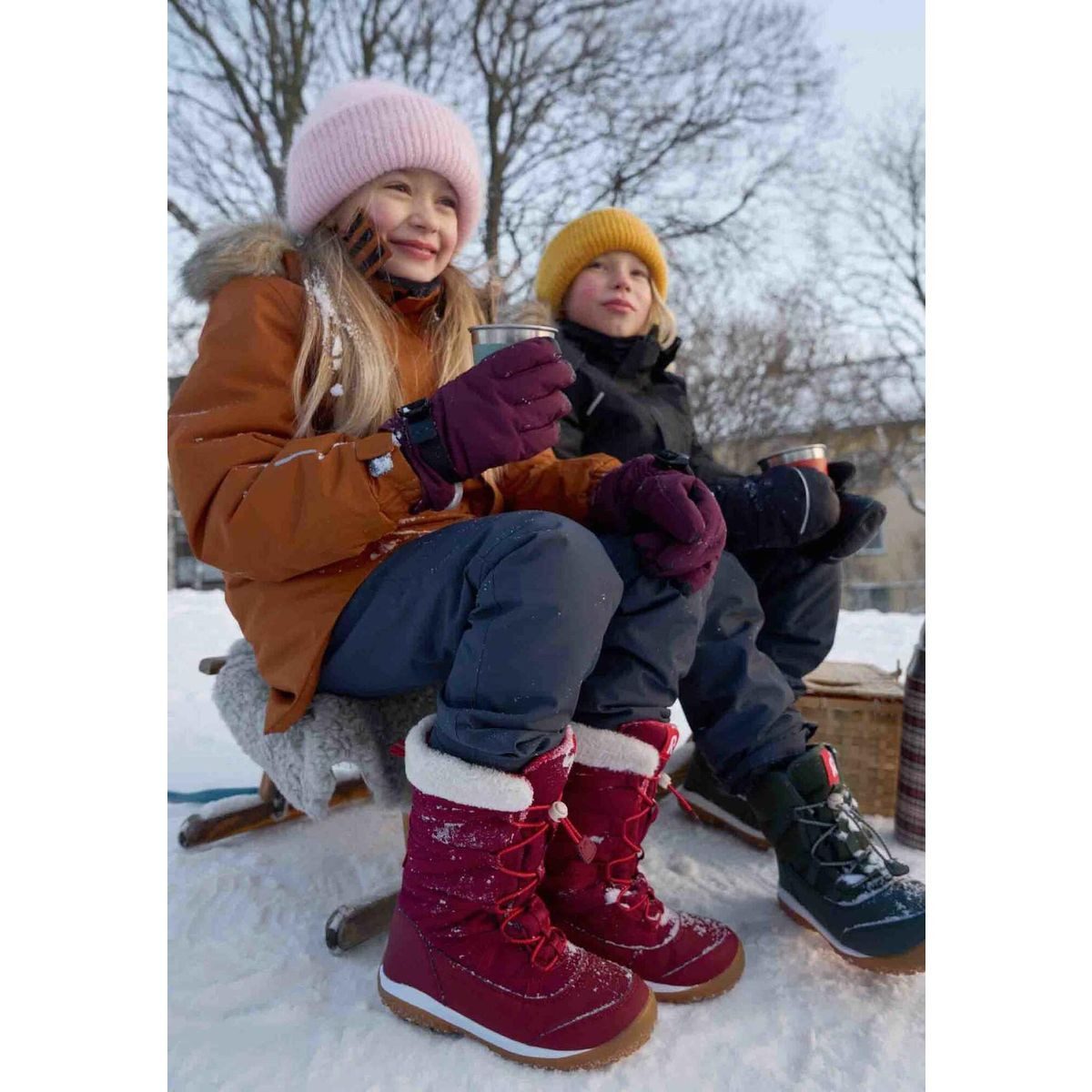 reima Hankinen Winterstiefel Wasserdichte, warme Winterschuhe mit reflektierenden Details und