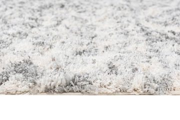Hochflor-Teppich Hochflor Shaggy Teppich für Wohnzimmer - Höhe 35 mm Fransen Grau, Mazovia, 60 x 100 cm, Pflegeleicht, Boho - look, Langflor, Rechteckig, Weich