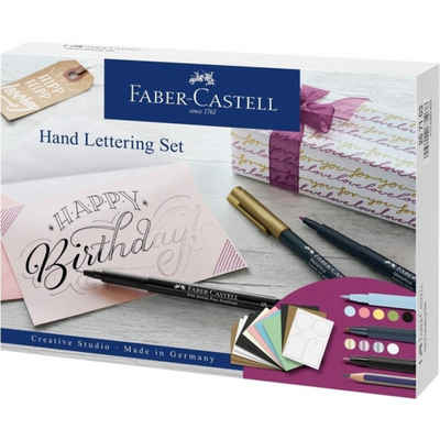Faber-Castell Fineliner 12 Handlettering-Set farbsortiert