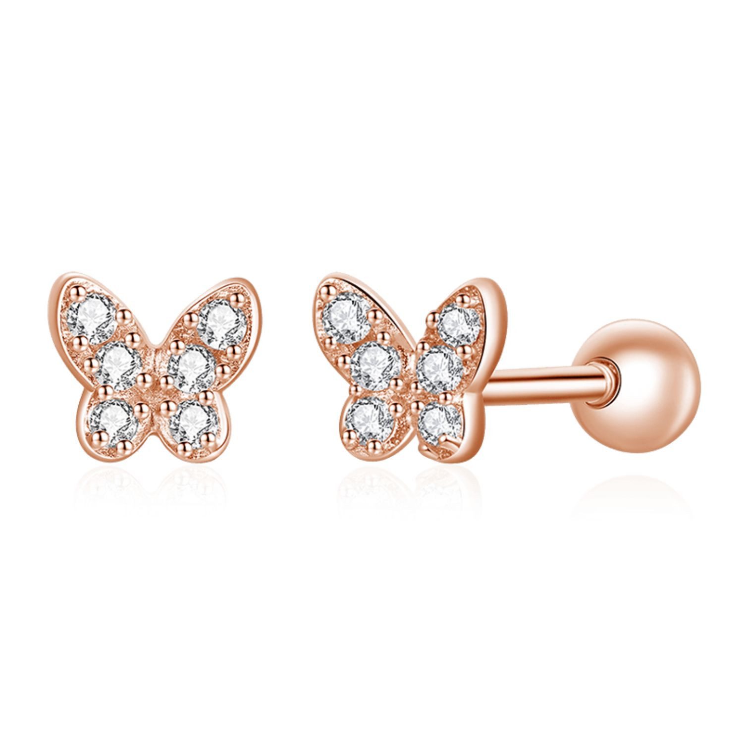 Gnoce Ohrring-Set Gnoce Ohrstecker Schmetterling HSE172