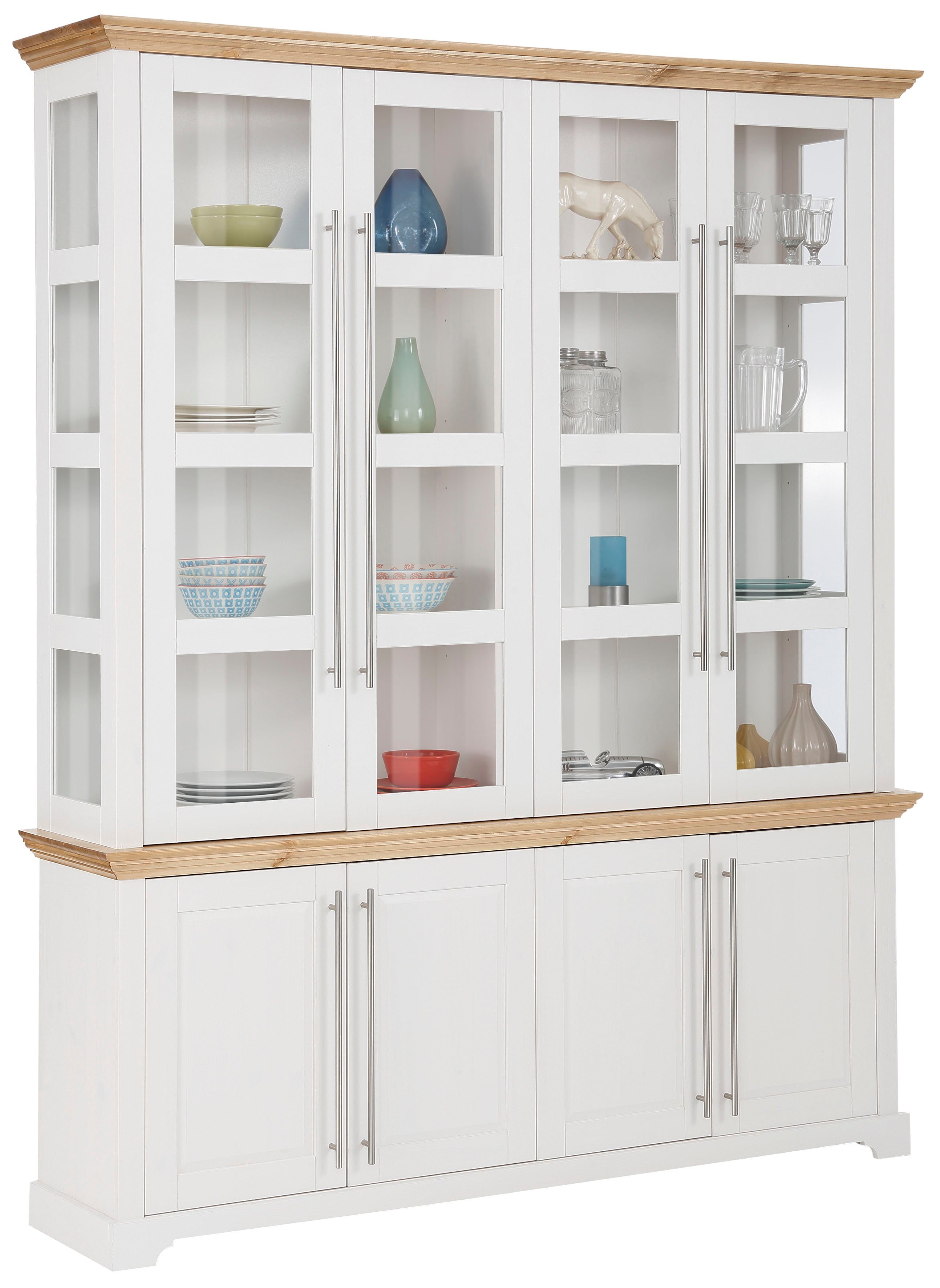 OTTO home Vitrine Melissa aus massiver Kiefer, FSC® zertifiziert, Breite 171 cm