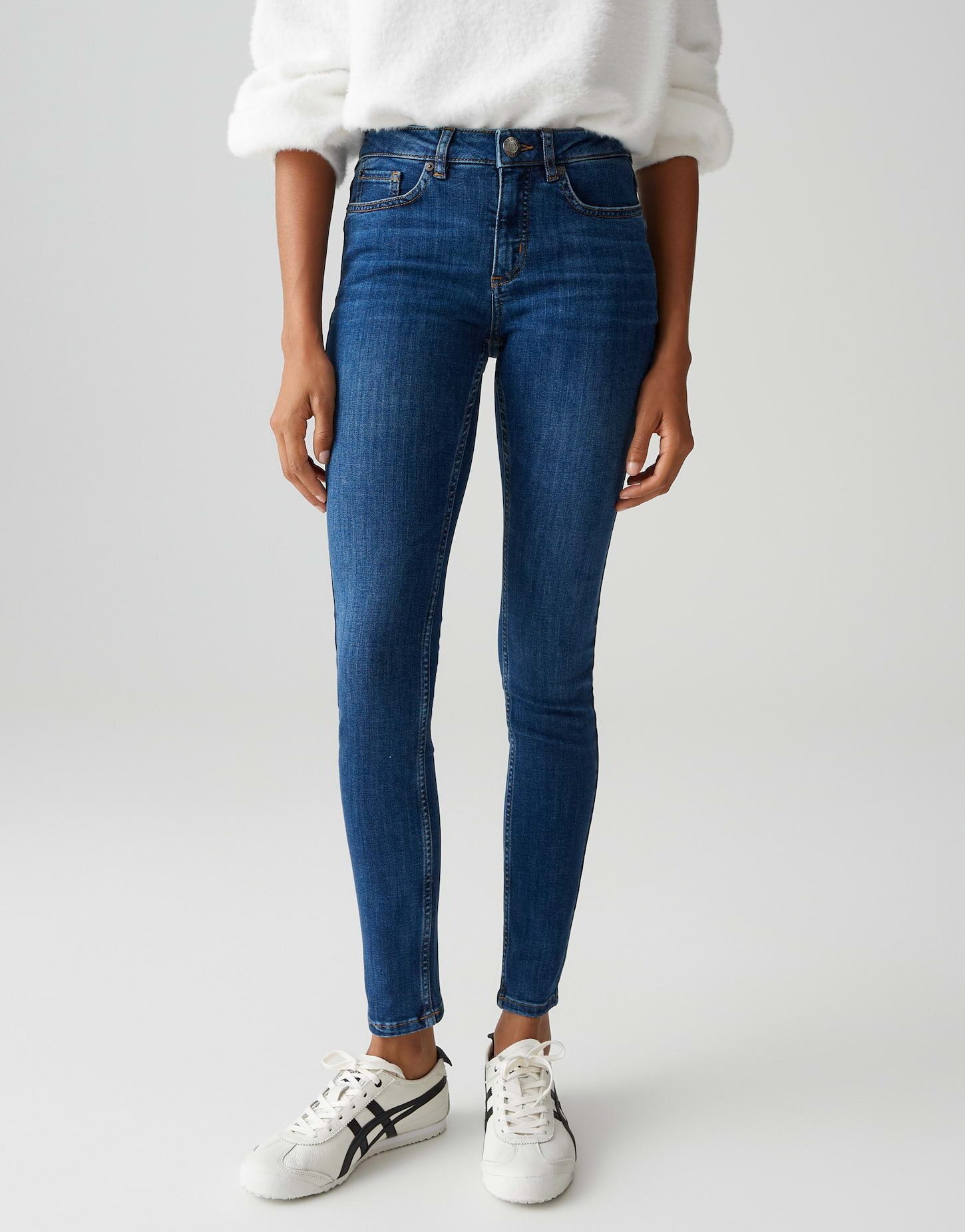 OPUS Skinny-fit-Jeans Elma strong blue